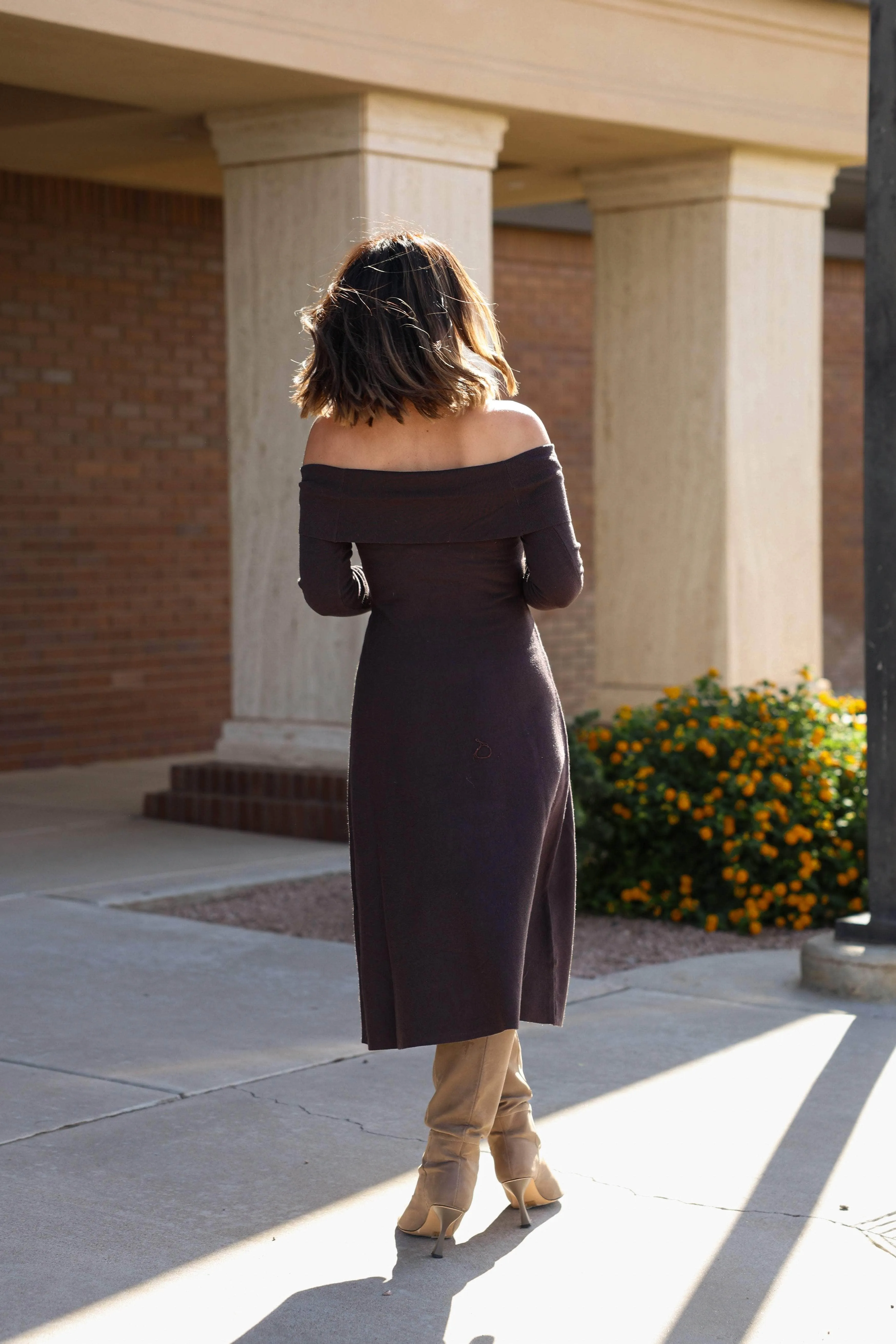 Espresso Hour Sweater Dress sold by LANE 201 product image thumbnail 2