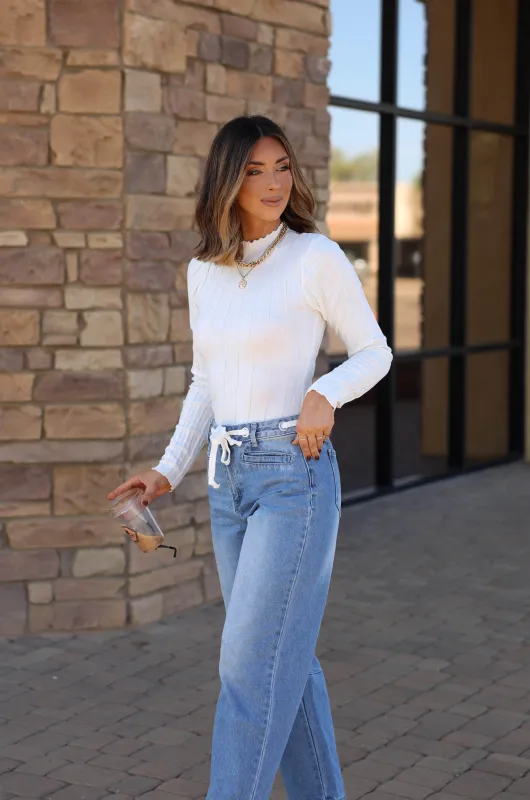 Effortless Essential Ribbed Sweater sold by LANE 201