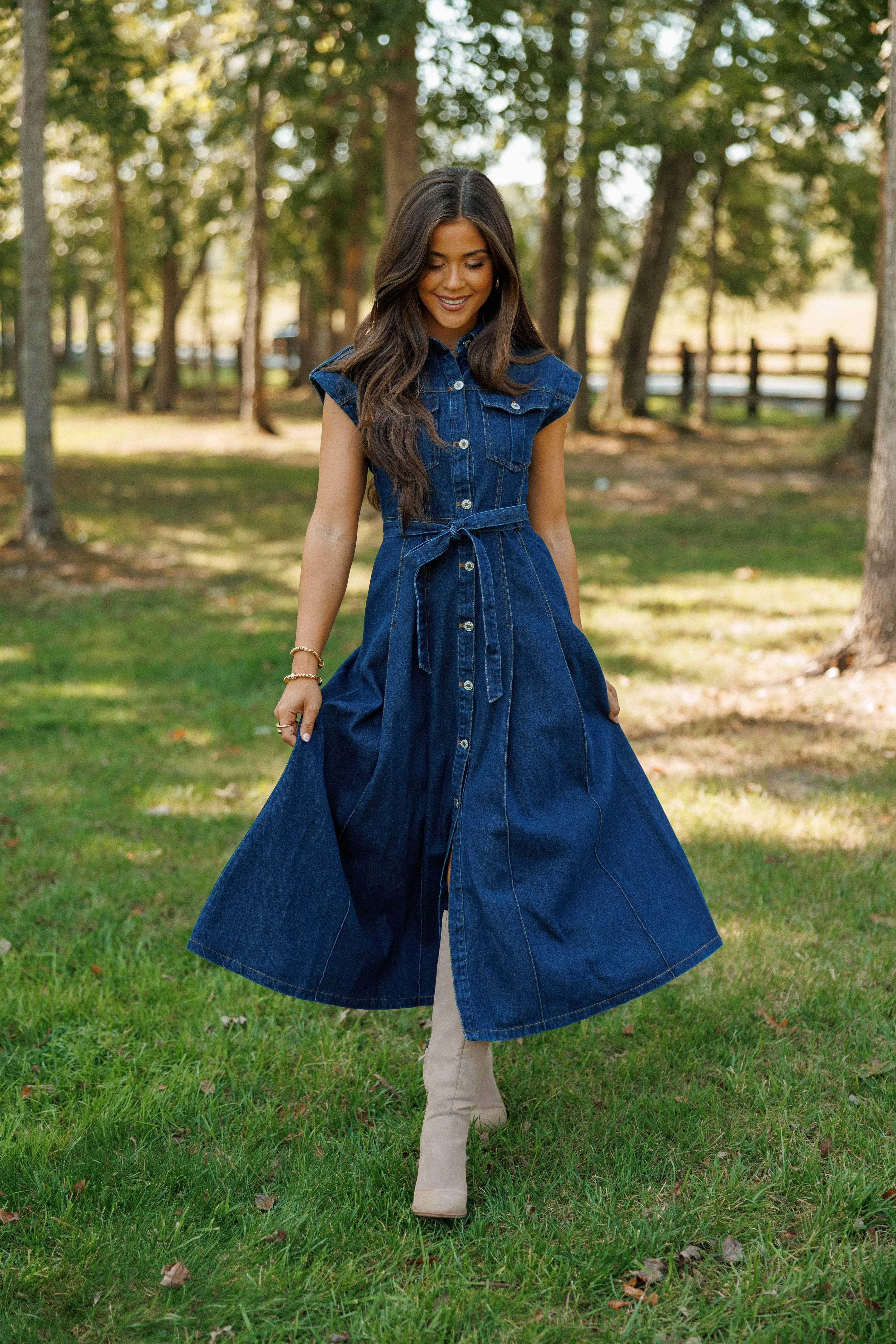 Denim Days Ahead Dress sold by LANE 201 product image thumbnail 3