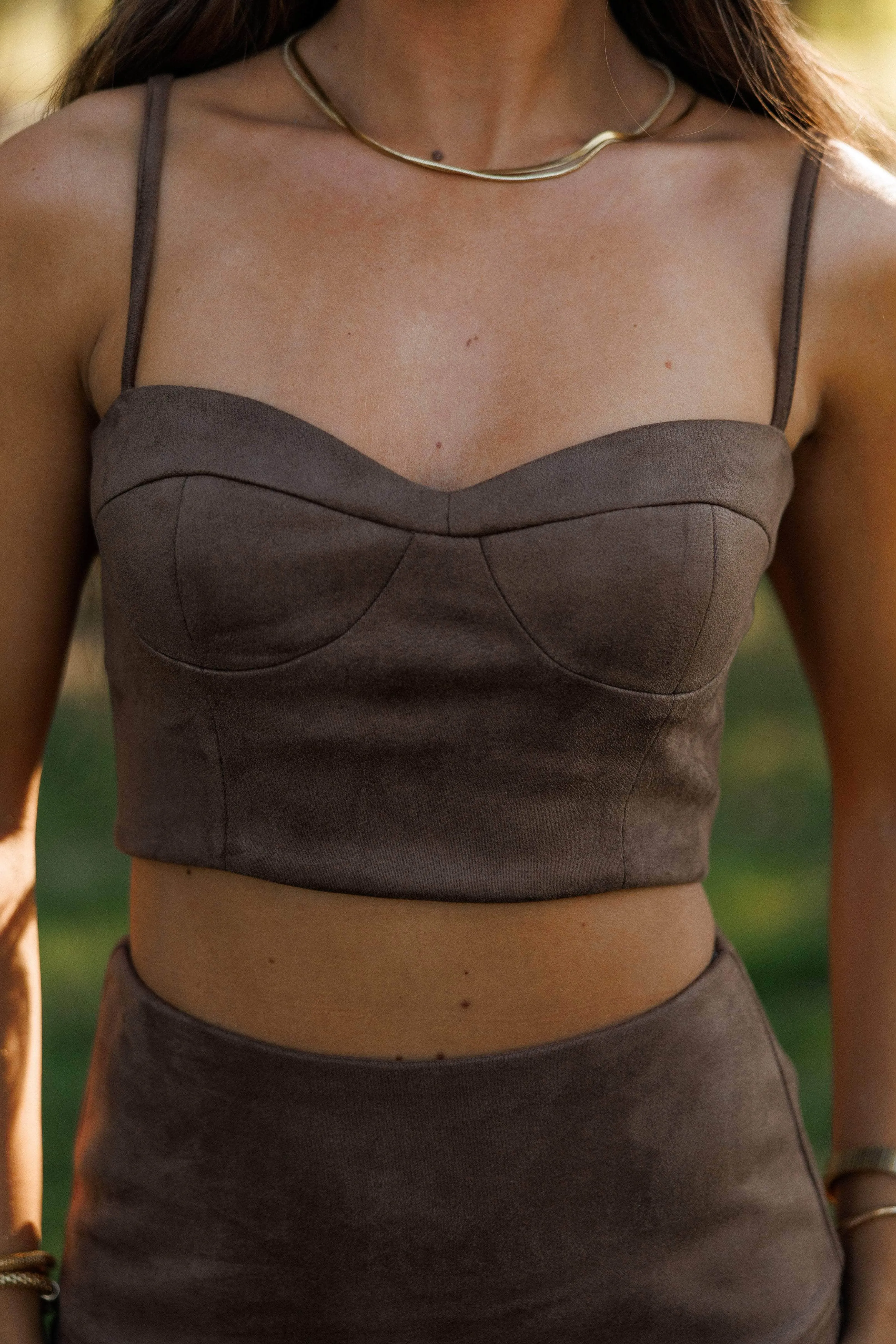 Western Spirit Suede Bustier Top sold by LANE 201 product image thumbnail 2