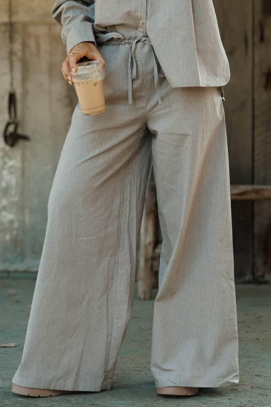 Second Cup Striped Pants sold by LANE 201