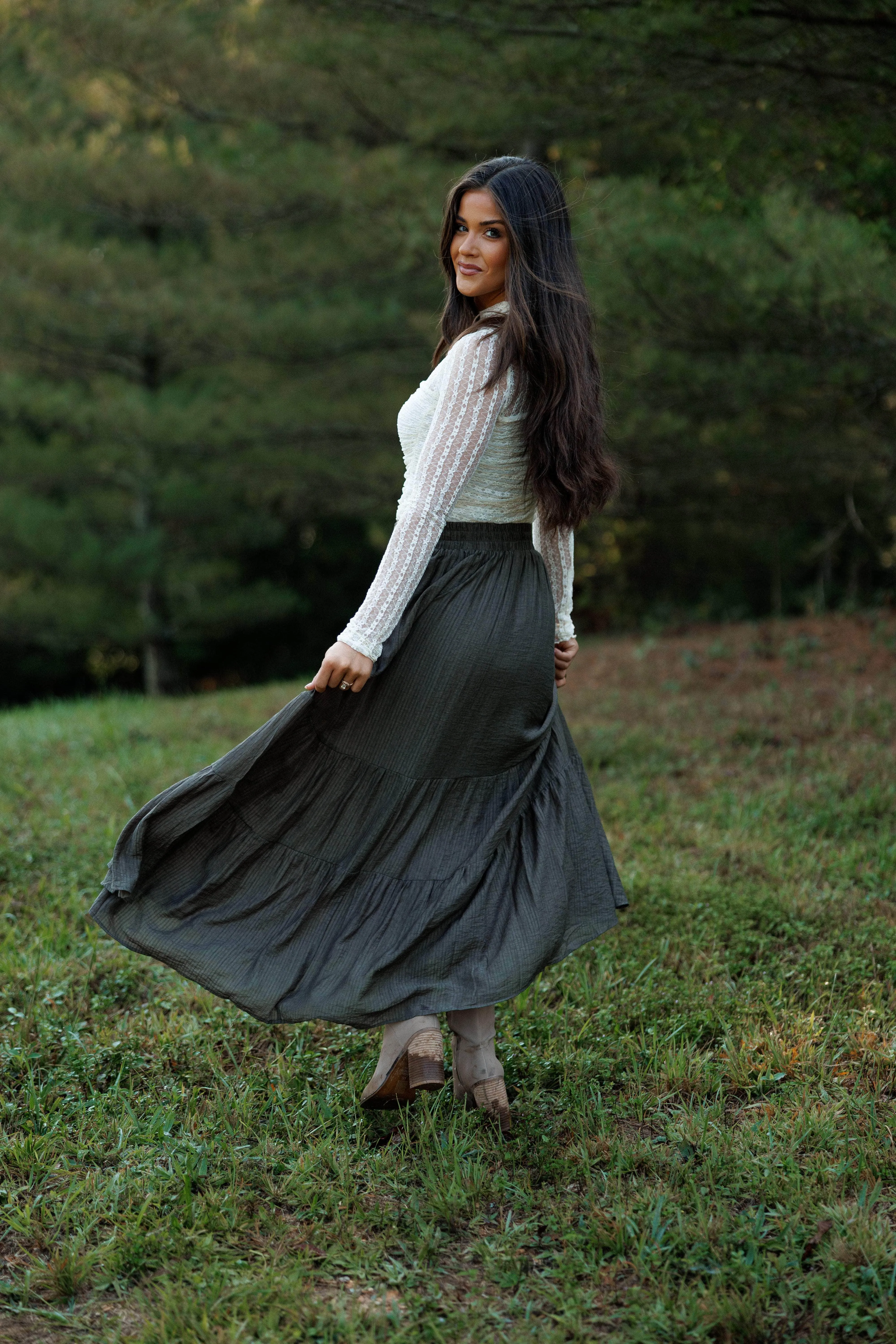 Falling Grace Maxi Skirt sold by LANE 201 product image thumbnail 3