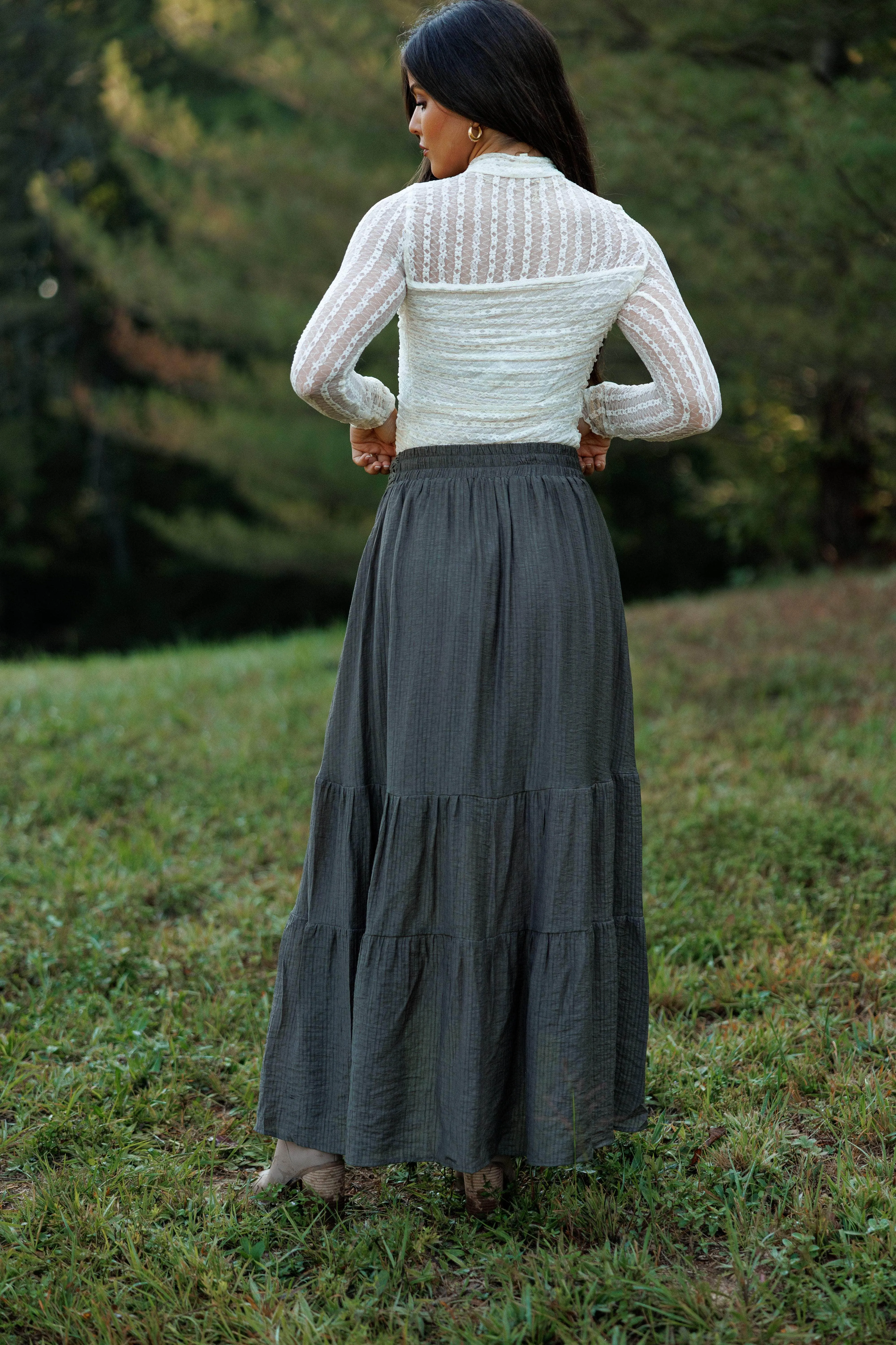 Falling Grace Maxi Skirt sold by LANE 201 product image thumbnail 4