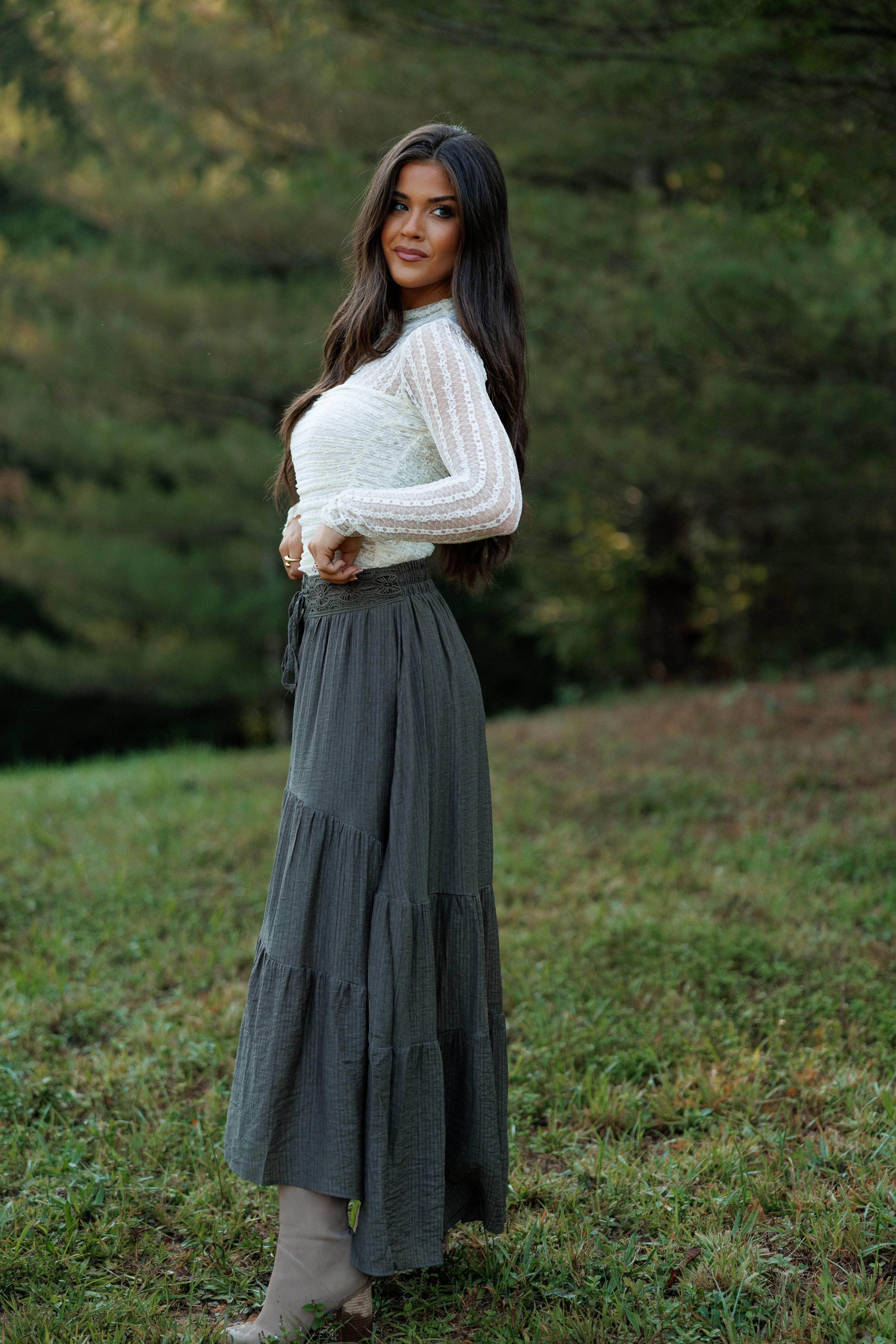 Falling Grace Maxi Skirt sold by LANE 201 product image thumbnail 5