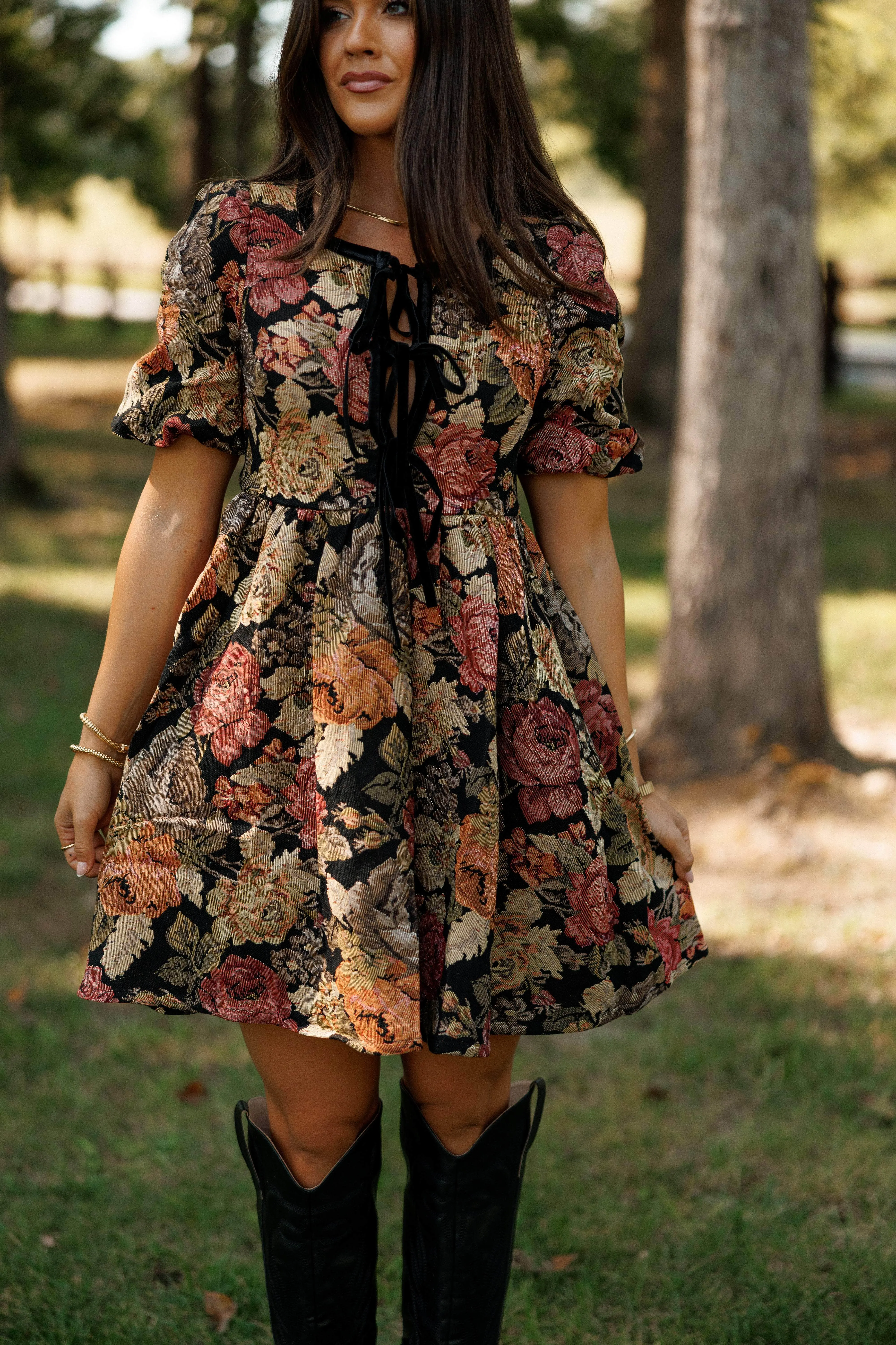 Autumn Bouquet Dress sold by LANE 201 product image thumbnail 2