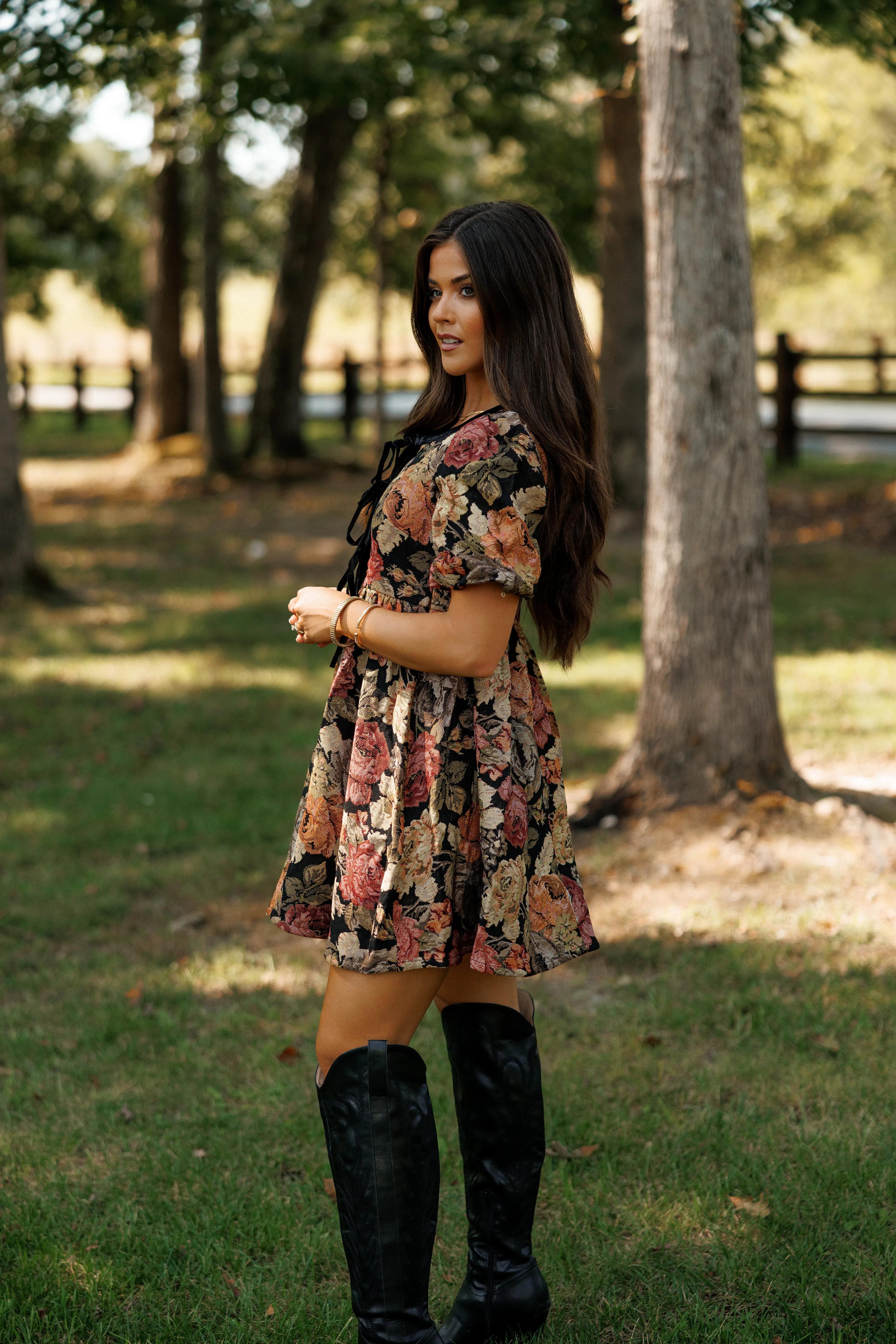 Autumn Bouquet Dress sold by LANE 201 product image thumbnail 3