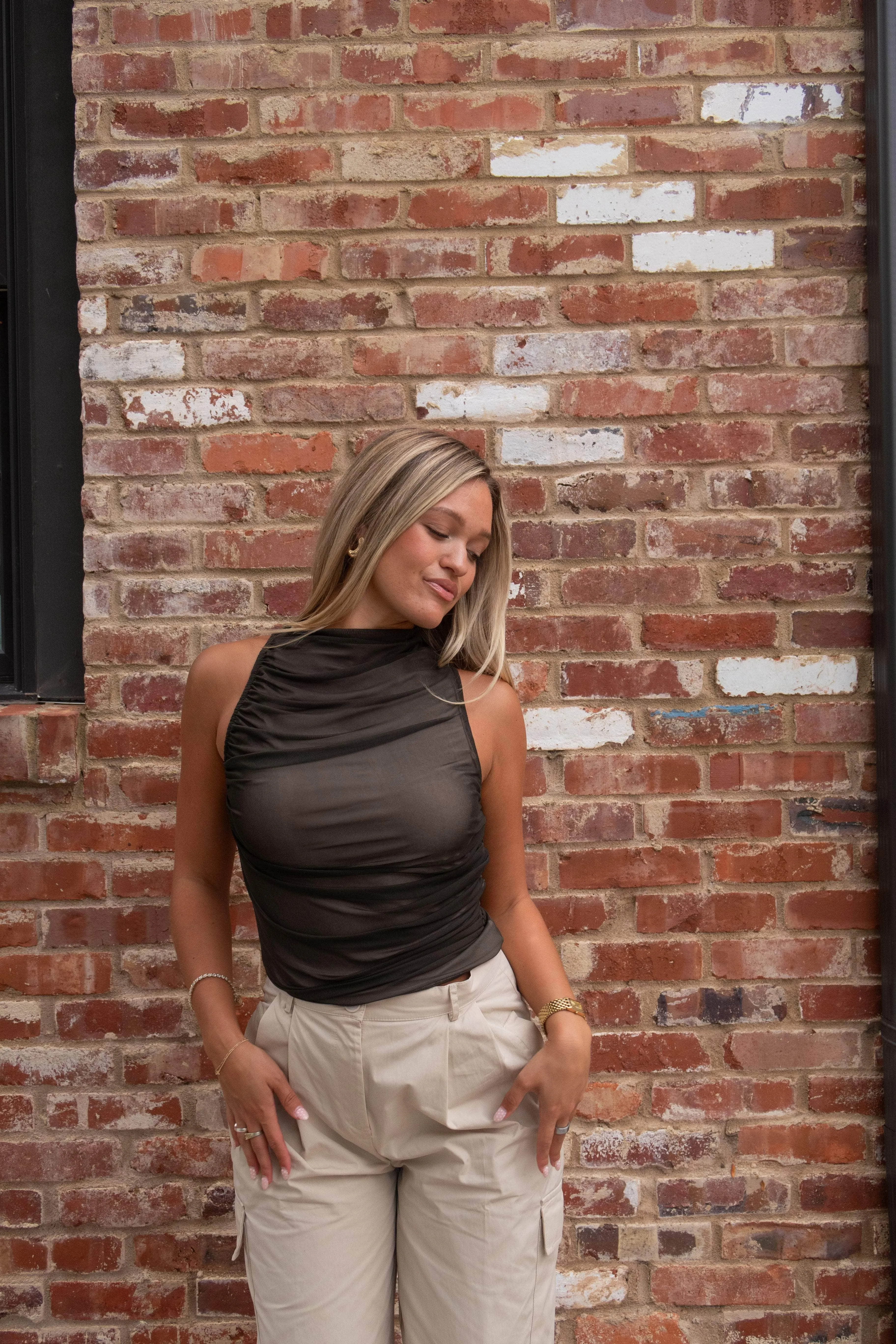 Midnight Confessions Mesh Top sold by LANE 201 product image thumbnail 4