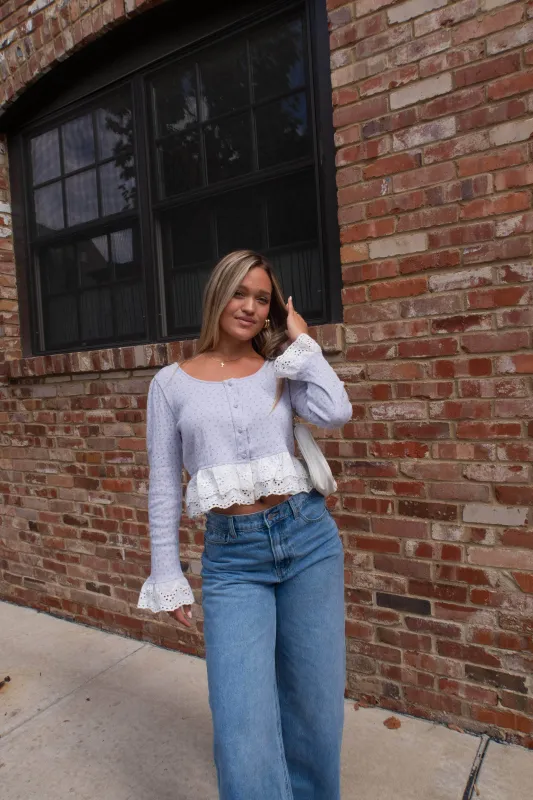 Forget Me Not Floral Top sold by LANE 201