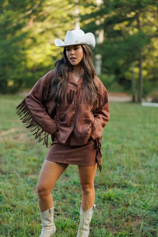 Golden Rodeo Suede Jacket sold by LANE 201