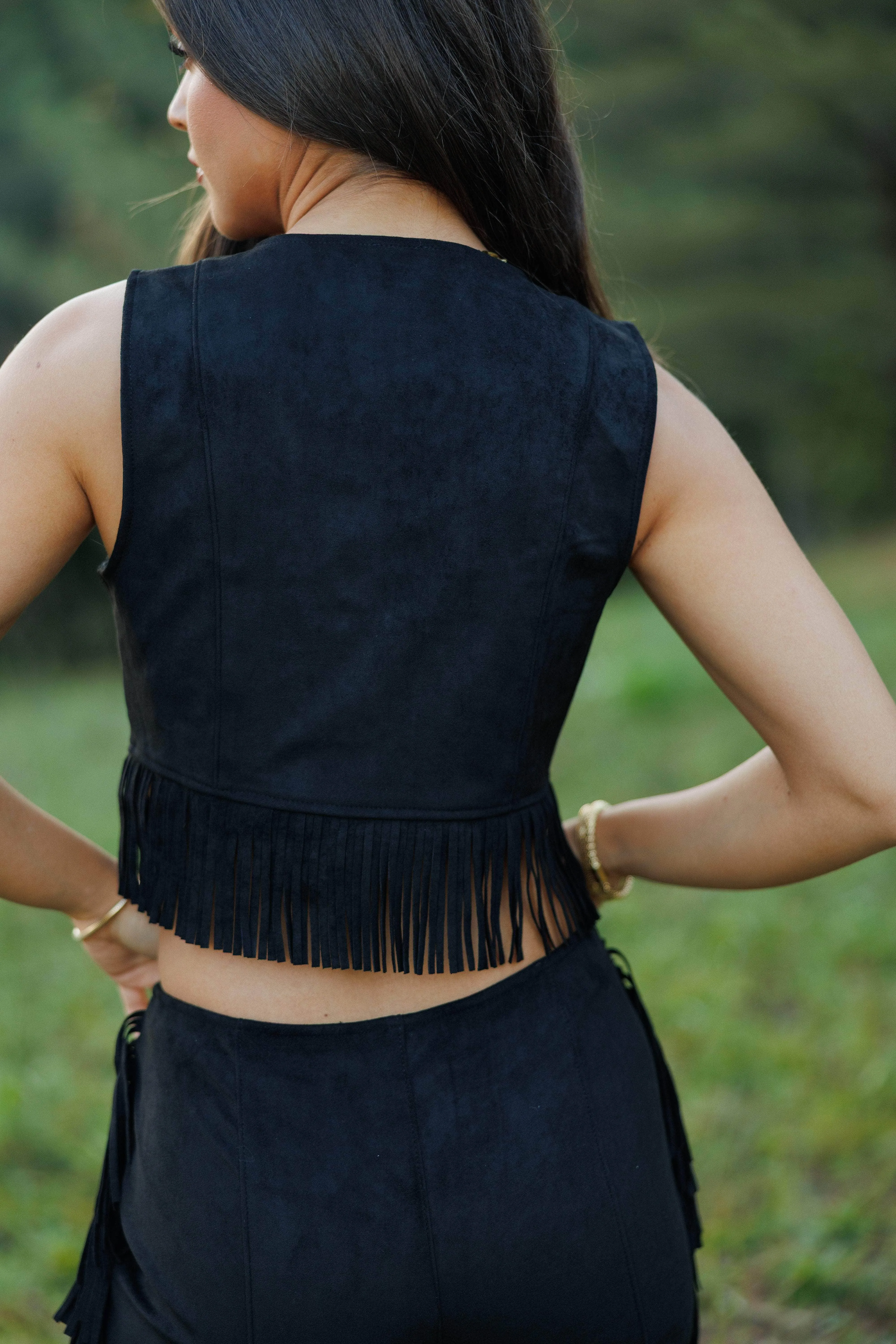 Dark Horse Suede Vest sold by LANE 201 product image thumbnail 3