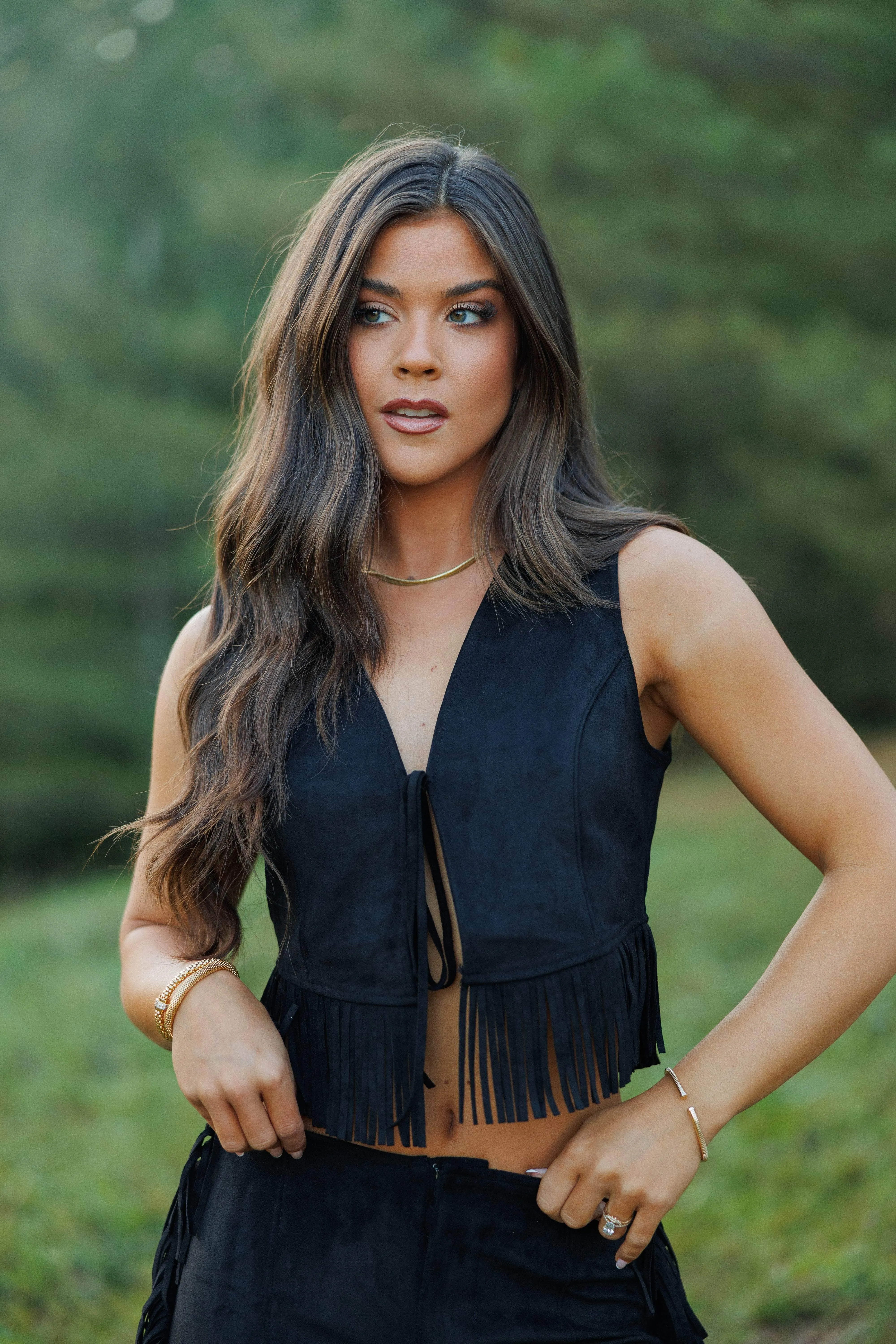 Dark Horse Suede Vest sold by LANE 201 product image thumbnail 5