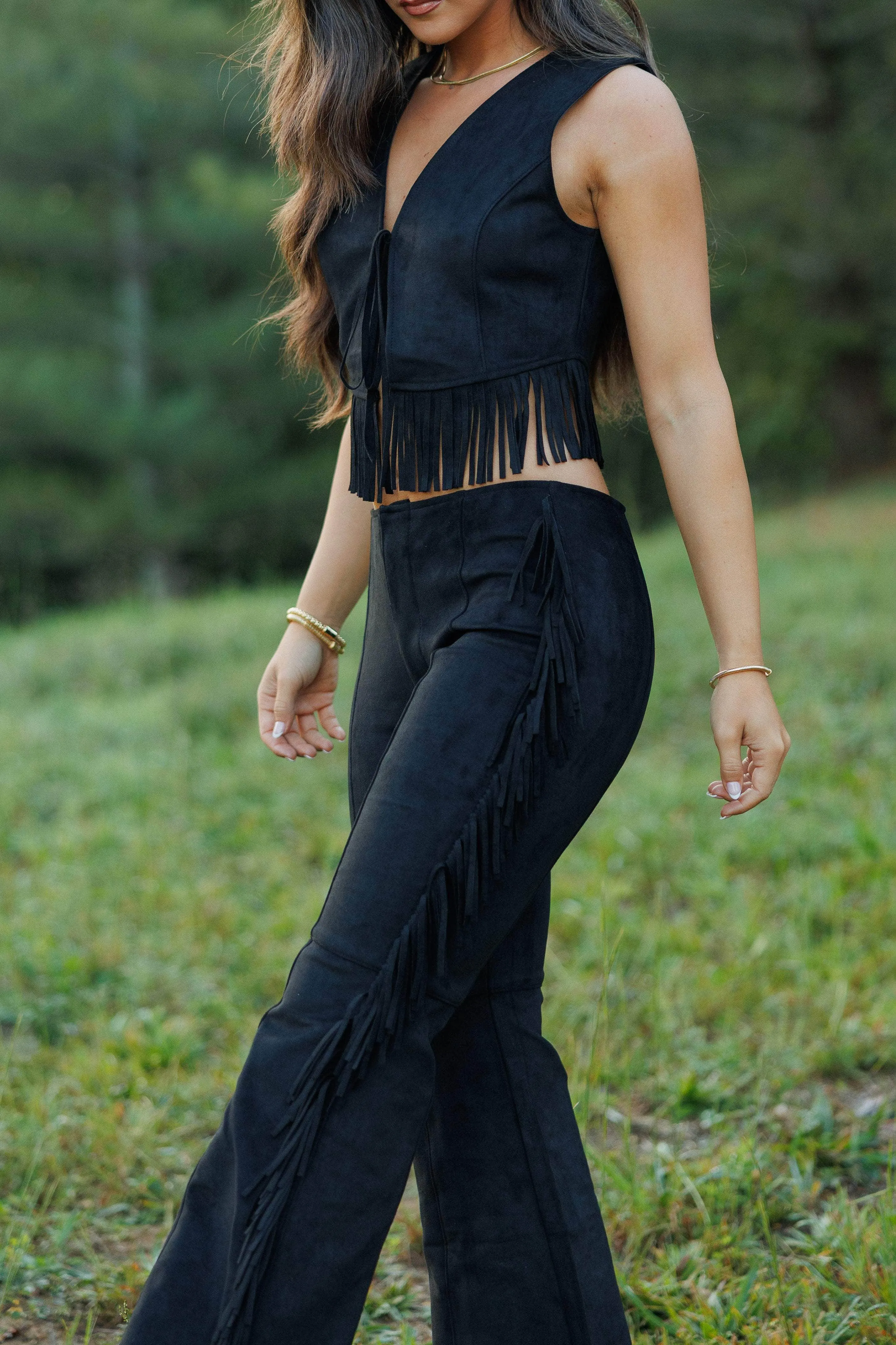 Dark Horse Suede Pants sold by LANE 201 product image thumbnail 3