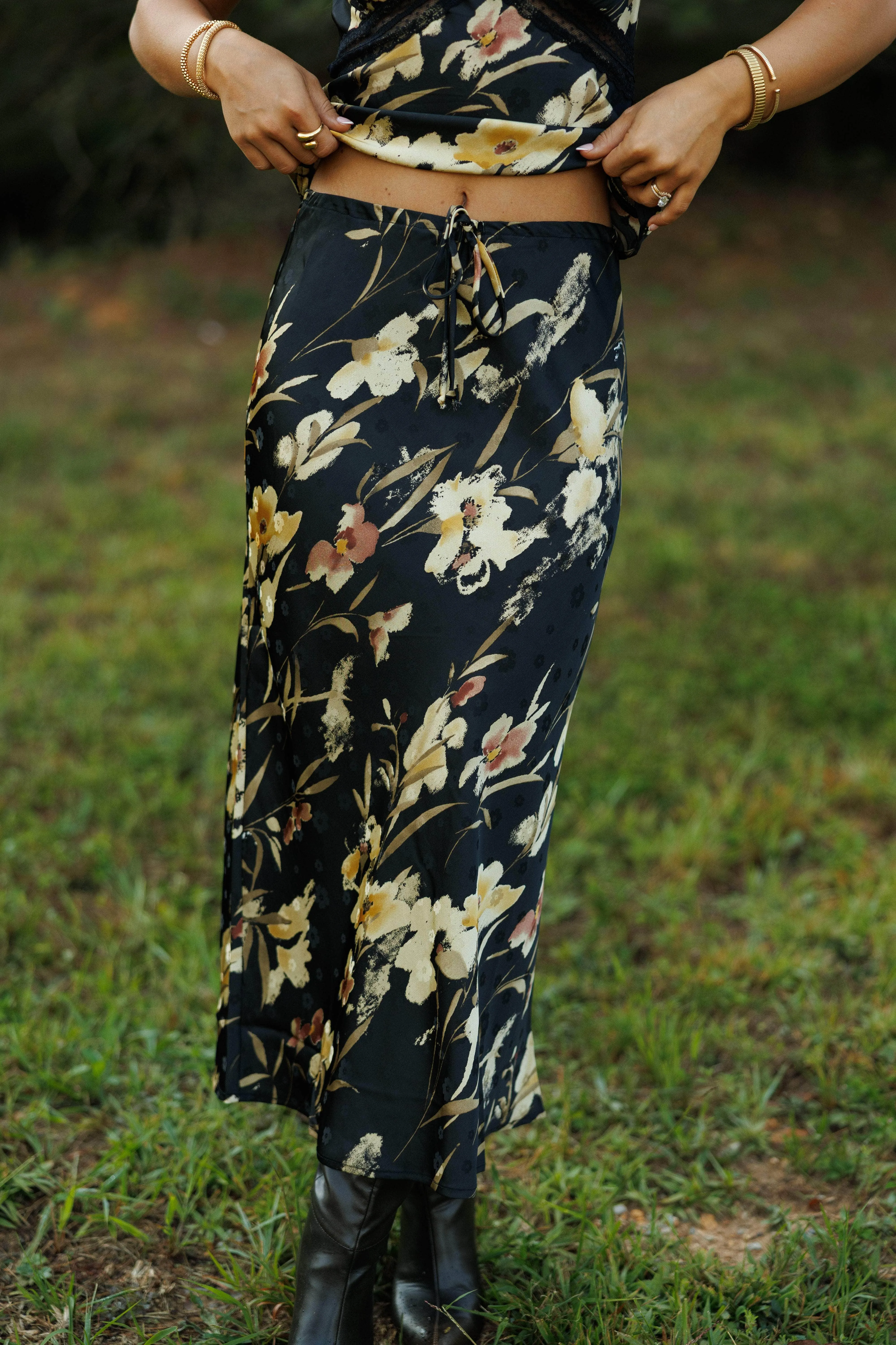 The Night Is Young Skirt sold by LANE 201