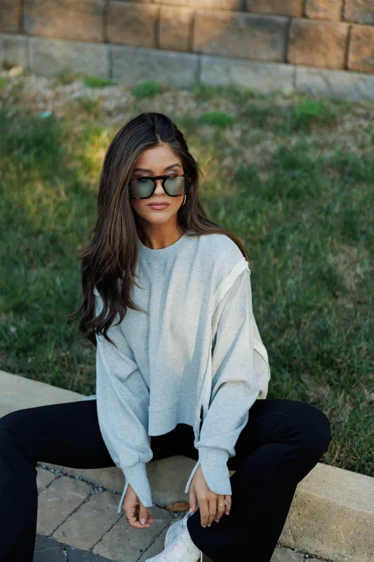 Early Riser Cropped Sweatshirt made by Le Lis