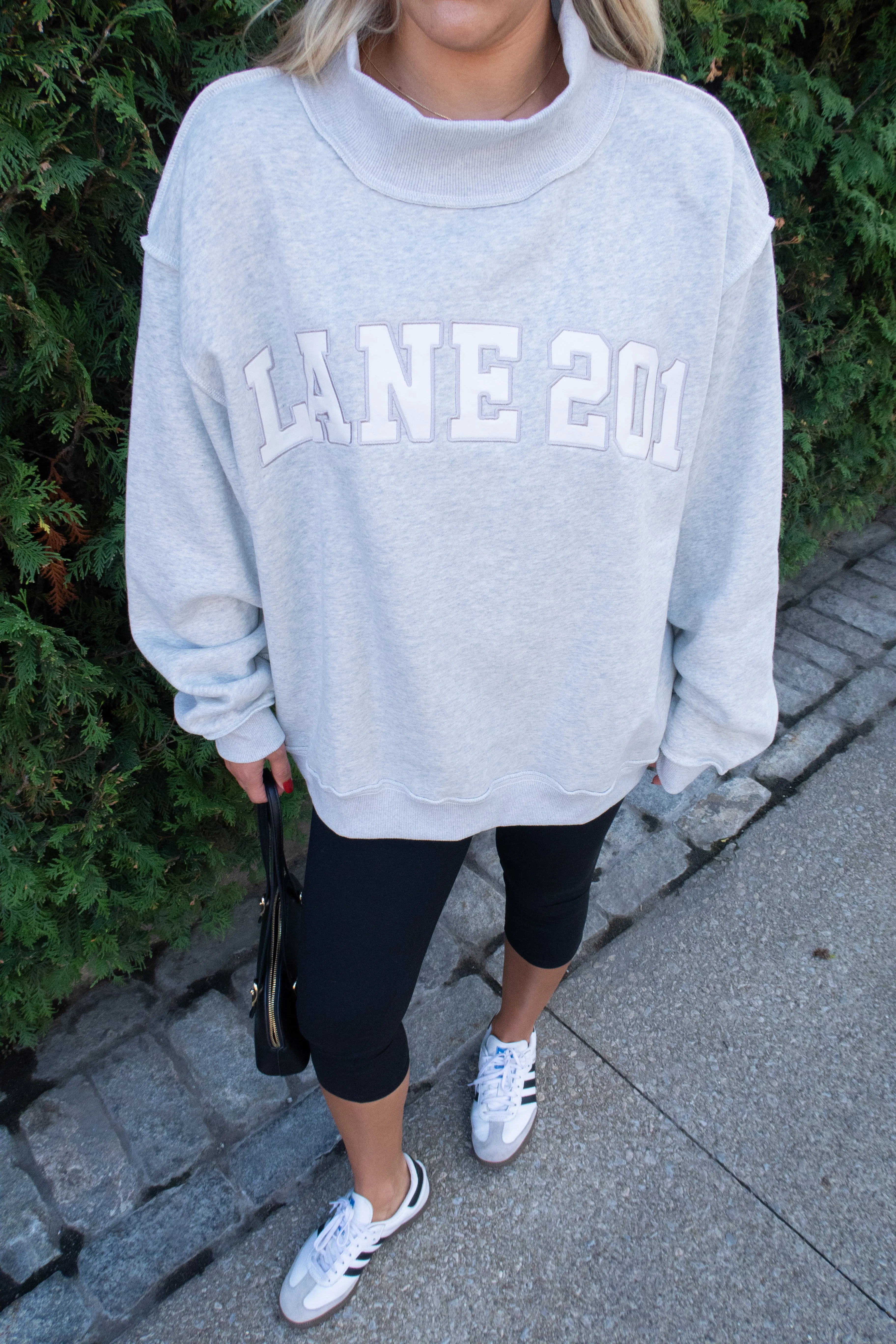 Lane 201 Mock Neck Sweatshirt sold by LANE 201 product image thumbnail 3