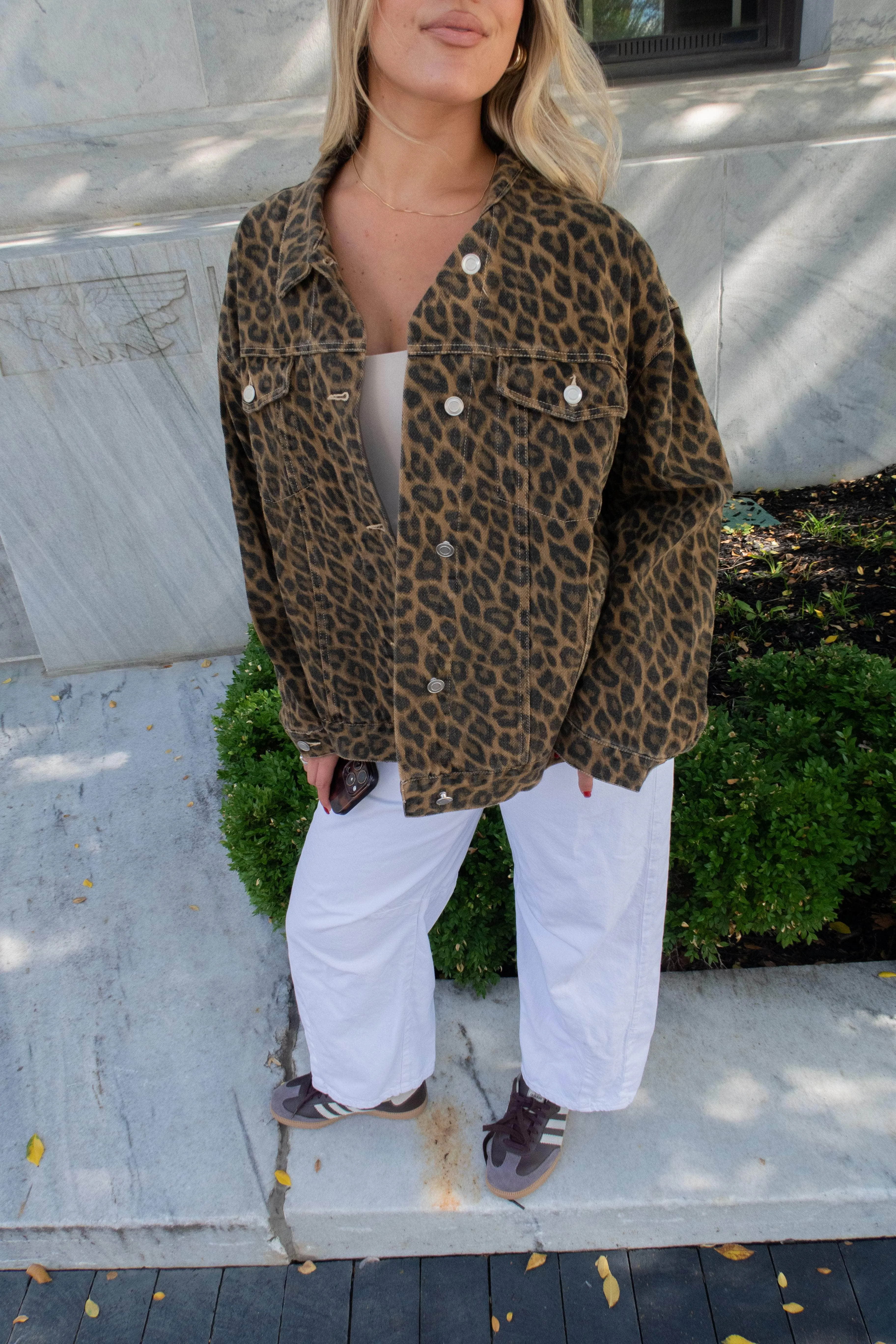 Oversized Leopard Jacket sold by LANE 201 product image thumbnail 4