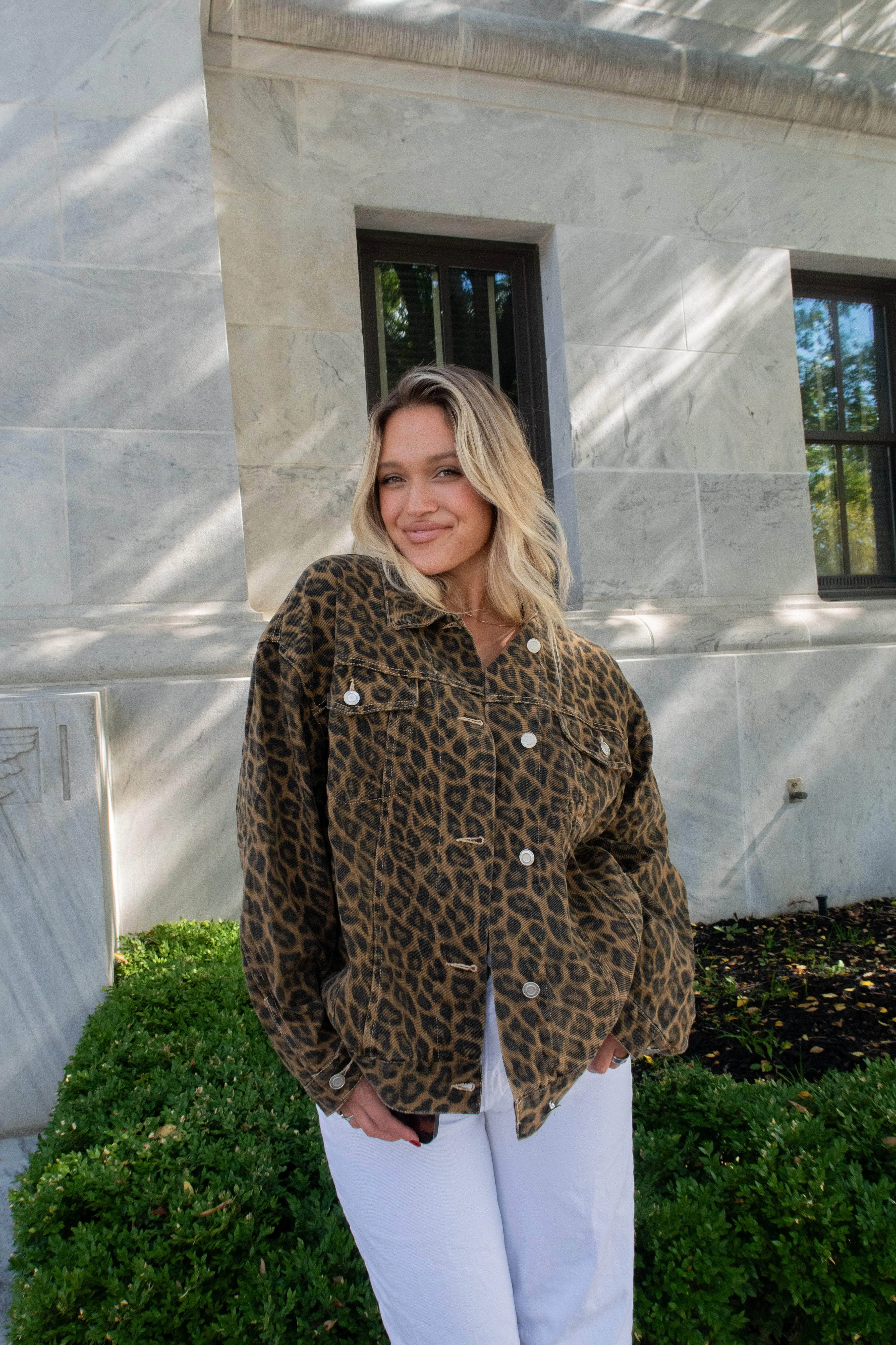 Oversized Leopard Jacket sold by LANE 201 product image thumbnail 3