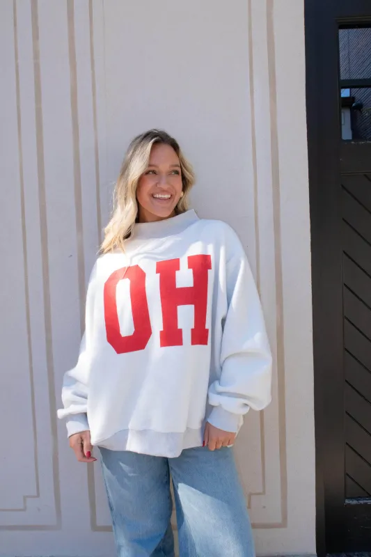 Ohio Reversible Mockneck Sweatshirt made by LANE 201