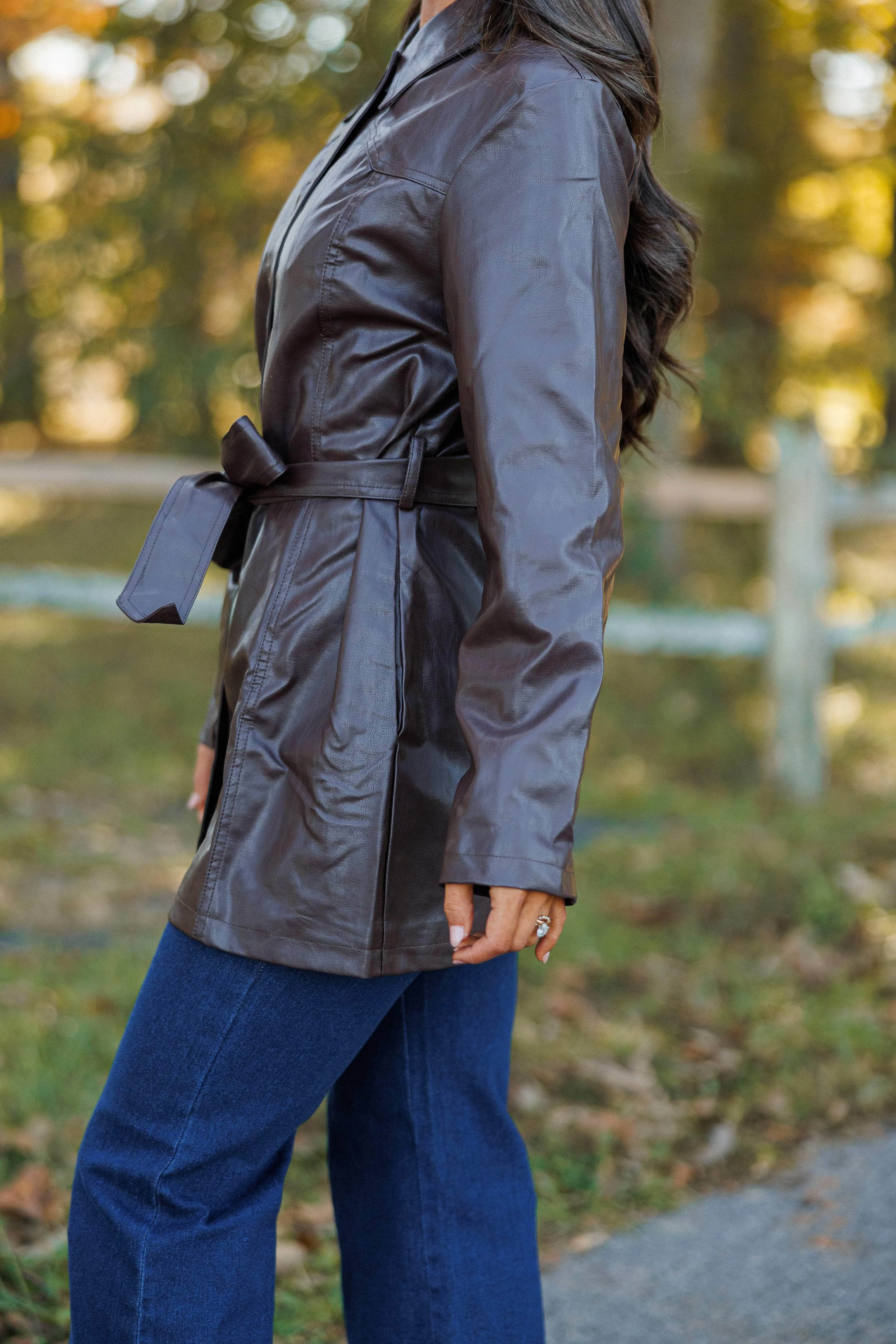 Autumn In Oxford Belted Jacket sold by LANE 201 product image thumbnail 5