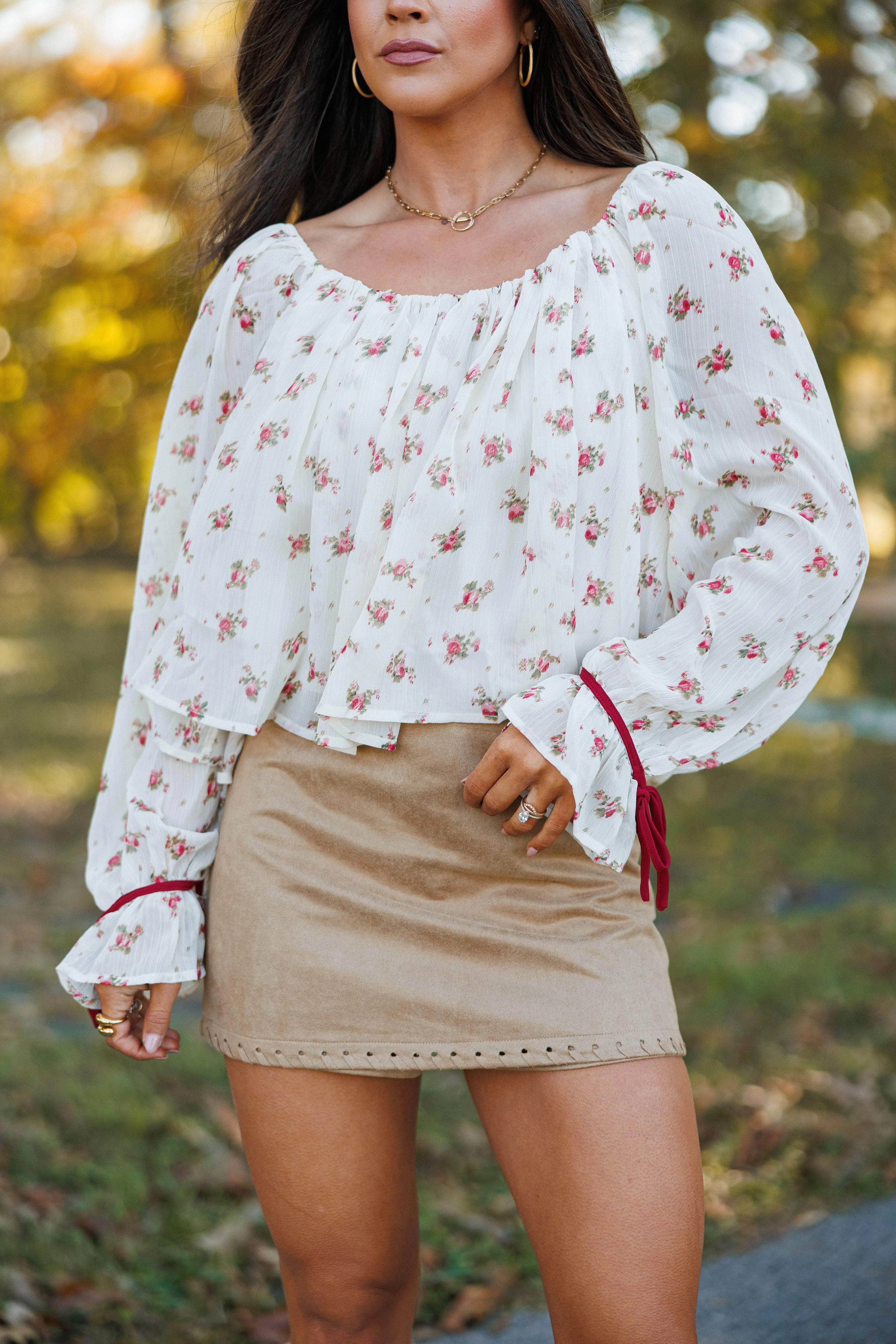 Floral Affair Chiffon Top sold by LANE 201 product image thumbnail 3