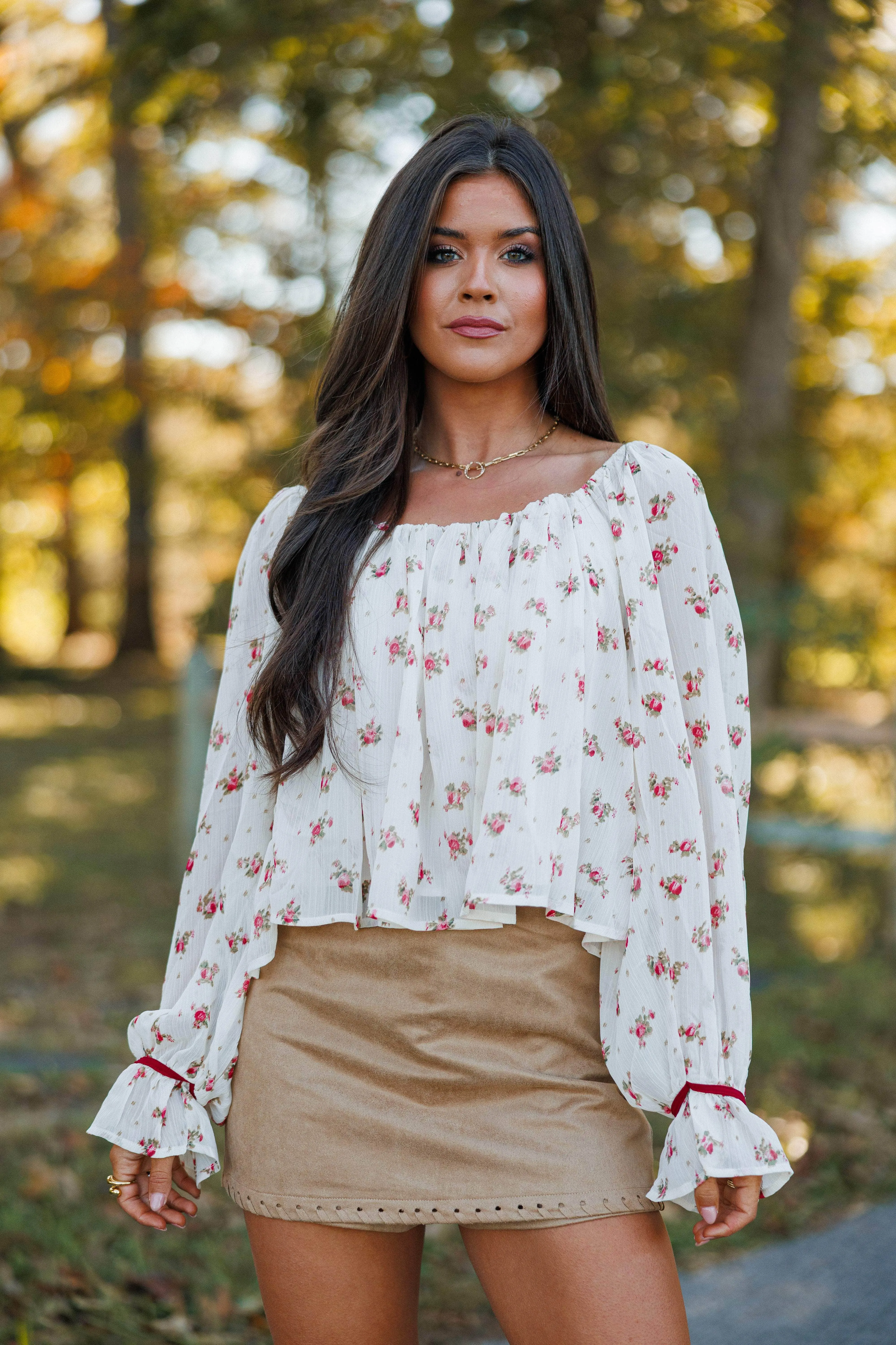 Floral Affair Chiffon Top sold by LANE 201