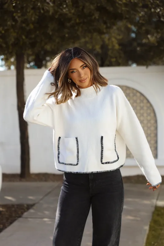 Cloudline Pocket Sweater sold by LANE 201