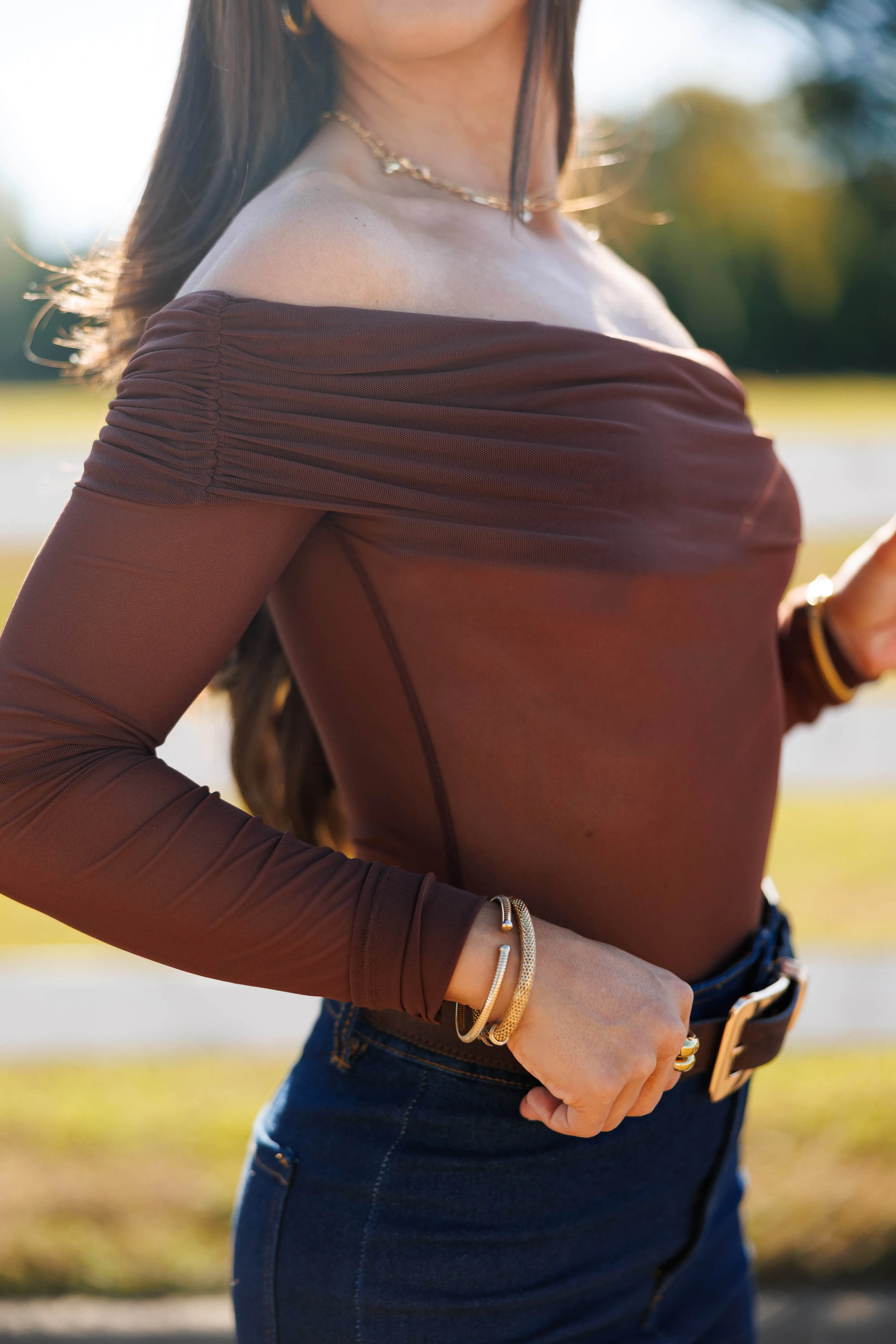 Second Glass Mesh Bodysuit sold by LANE 201 product image thumbnail 4