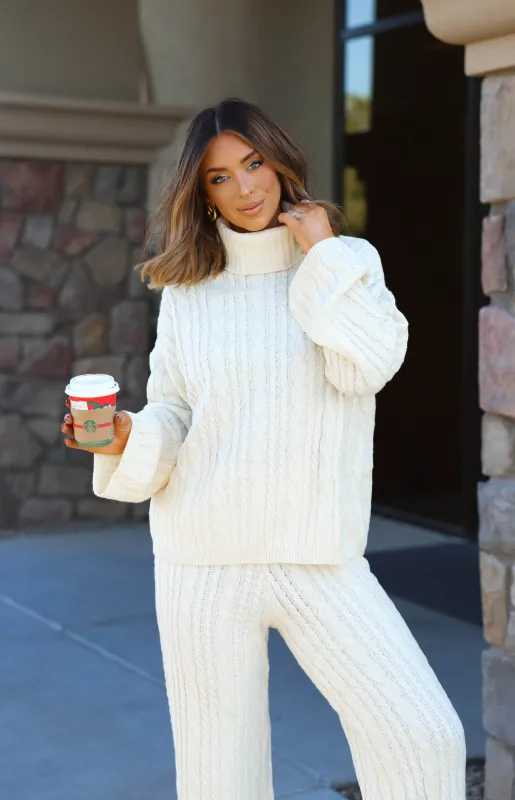 Snowed In Cable Knit Sweater sold by LANE 201