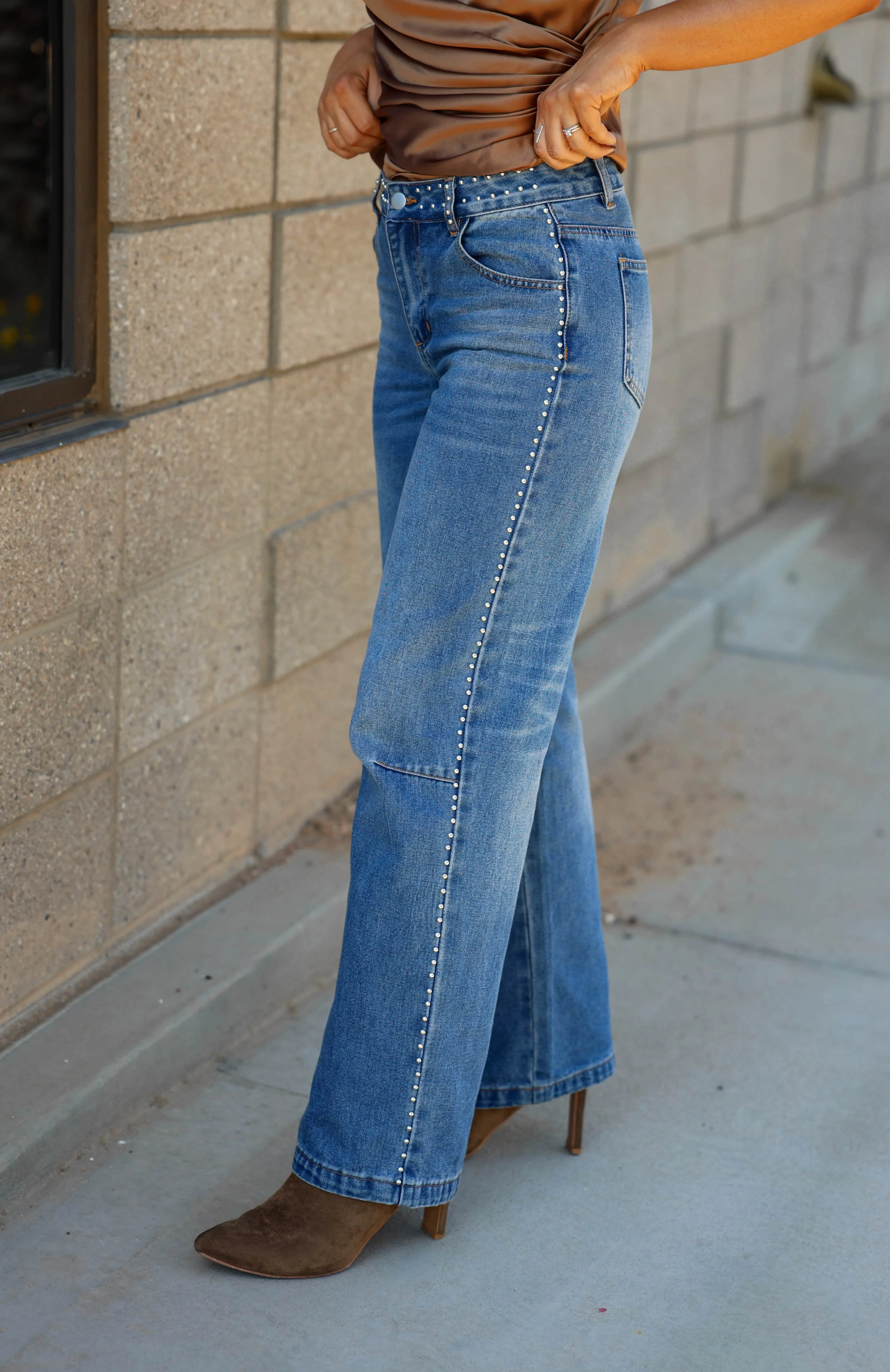 The Muse Studded Denim sold by LANE 201 product image thumbnail 2