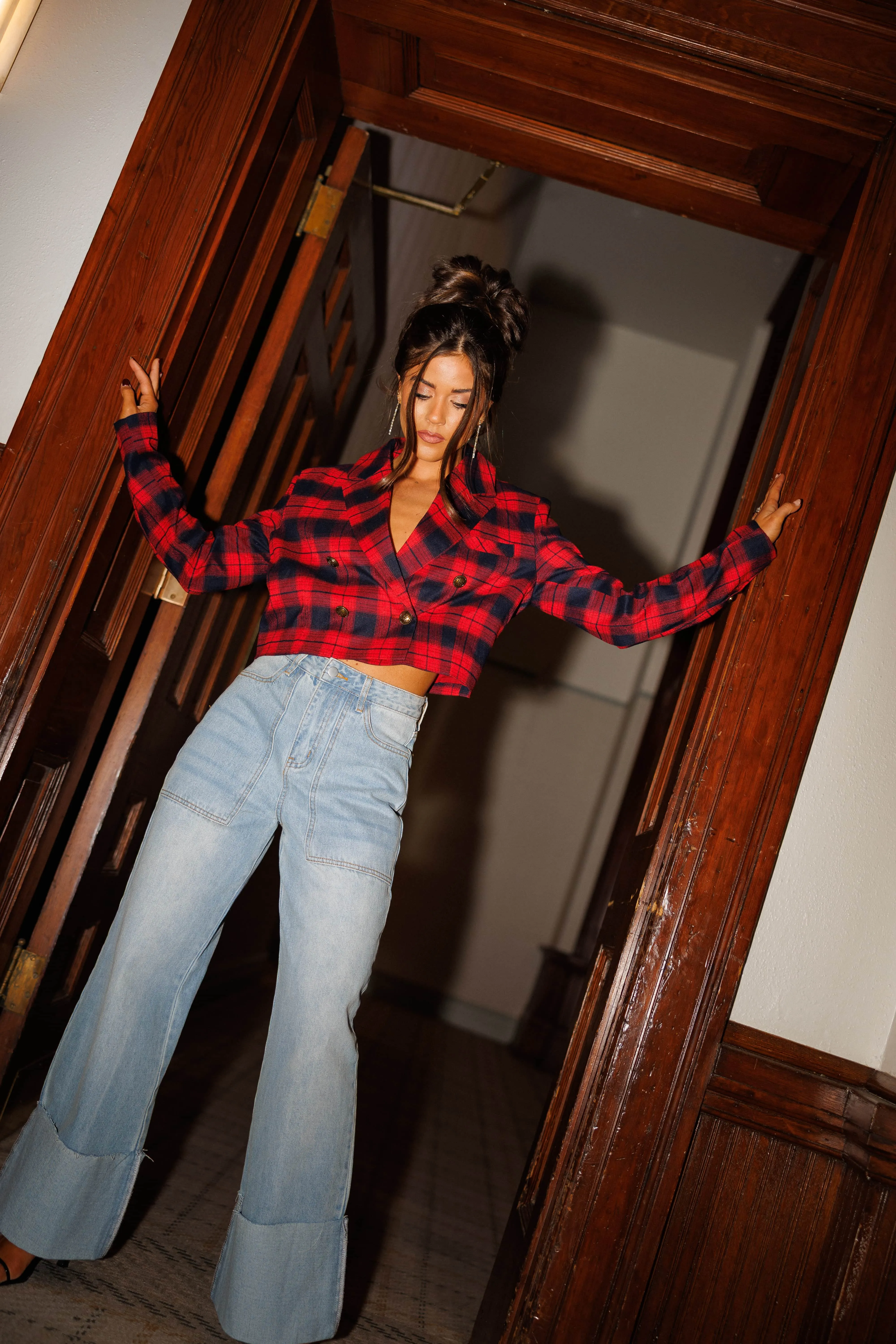 Festive Chic Cropped Blazer sold by LANE 201