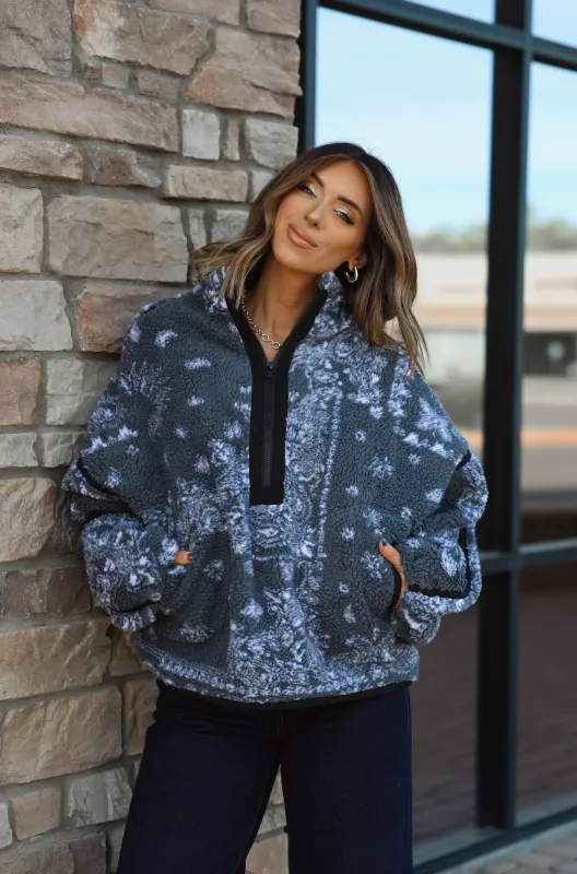 Paisley Sherpa Pullover sold by LANE 201