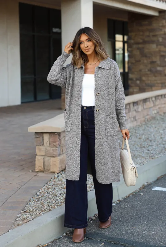 City Latte Sweater Cardigan sold by LANE 201