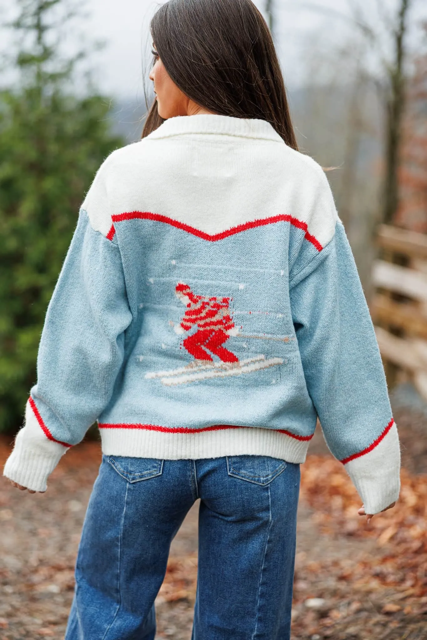 Ski Patch Knit Cardigan sold by LANE 201 product image thumbnail 4