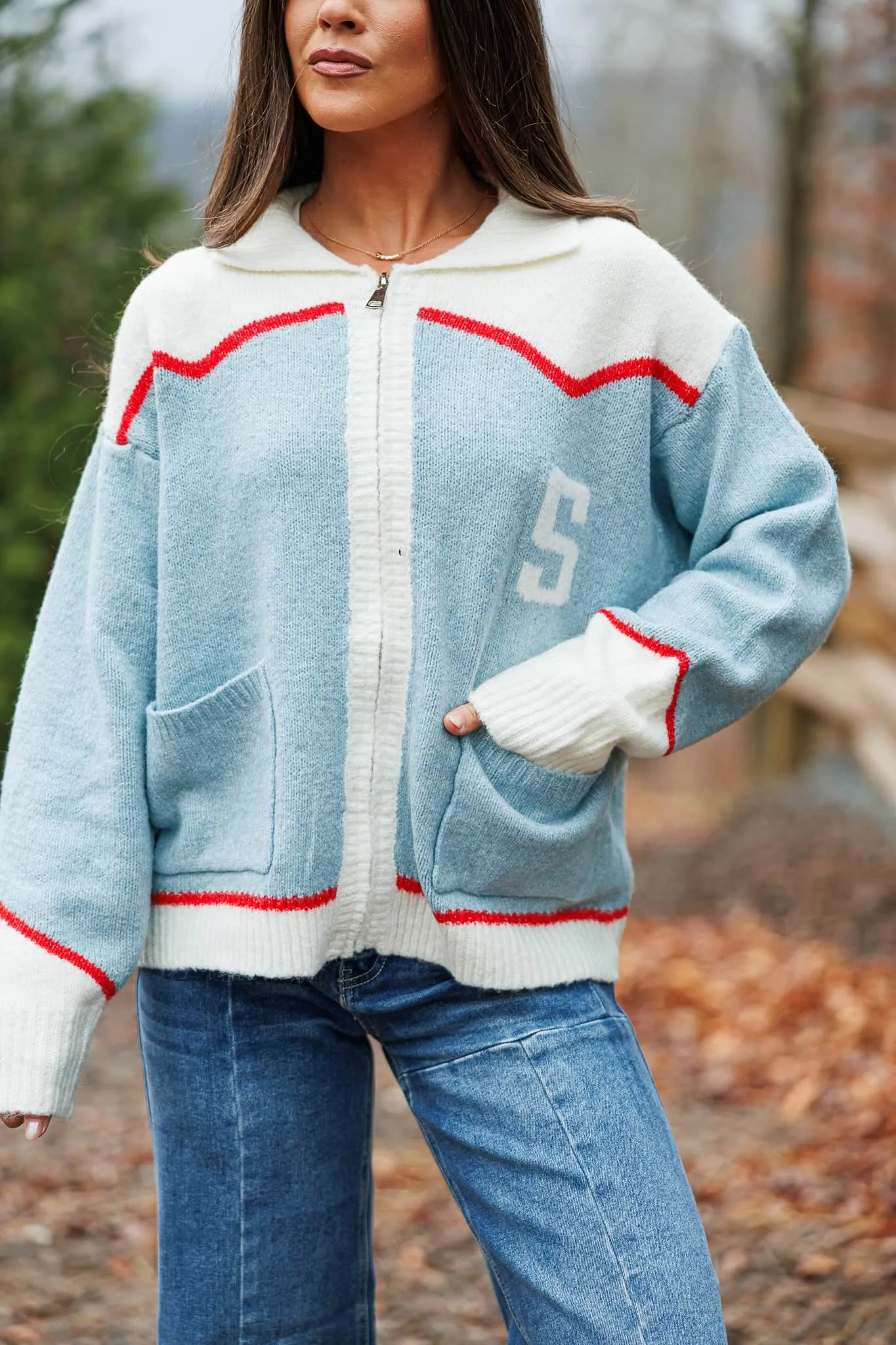 Ski Patch Knit Cardigan sold by LANE 201 product image thumbnail 3