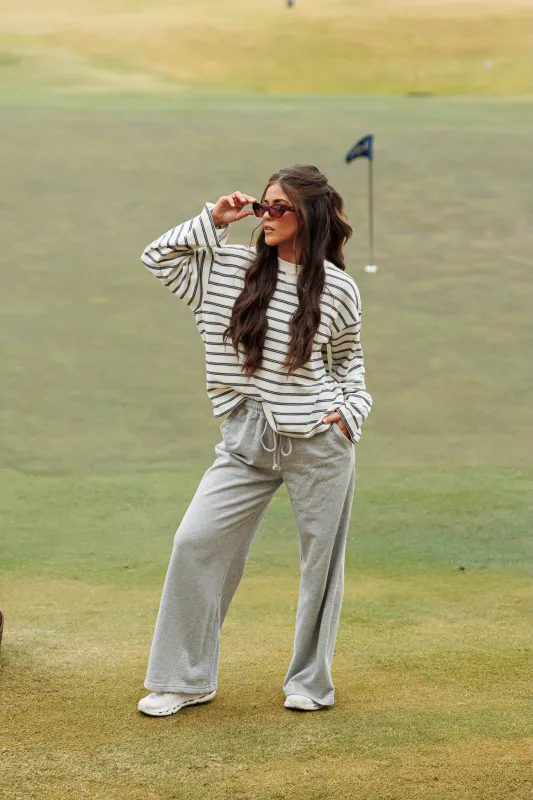 Court Cozy Striped Pullover sold by LANE 201