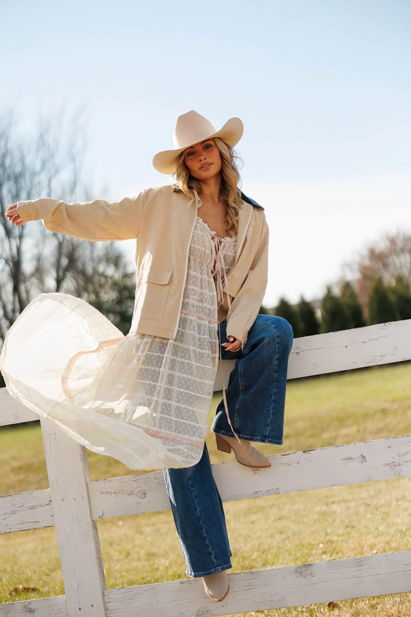 Open Field Sheer Maxi Top sold by LANE 201 product image thumbnail 5