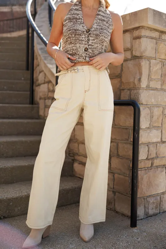 Buckle Point Pants sold by LANE 201