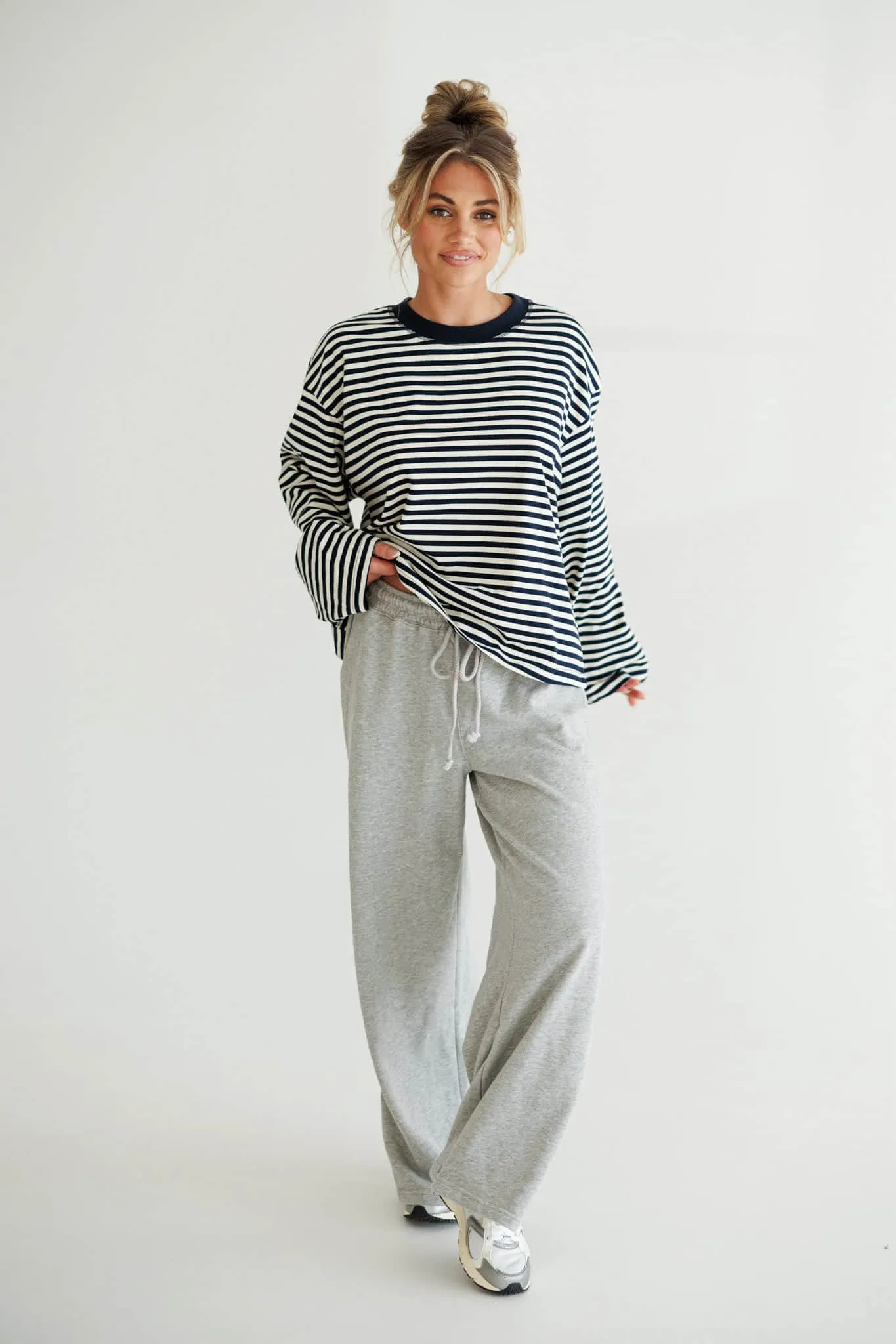 Oversized Striped Basic Tee sold by LANE 201 product image thumbnail 3