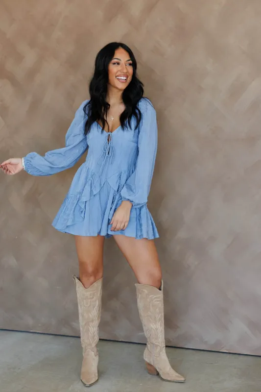 Darling Chambray Romper sold by LANE 201