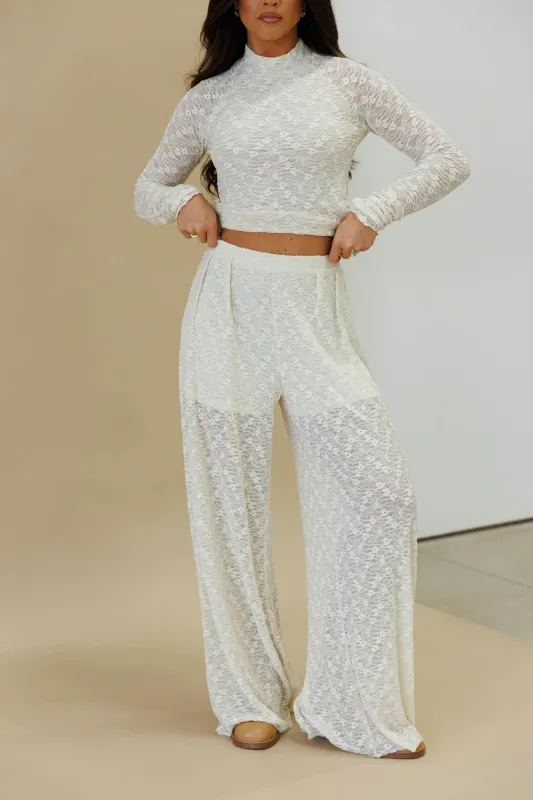 Dune Dreams Lace Pants sold by LANE 201