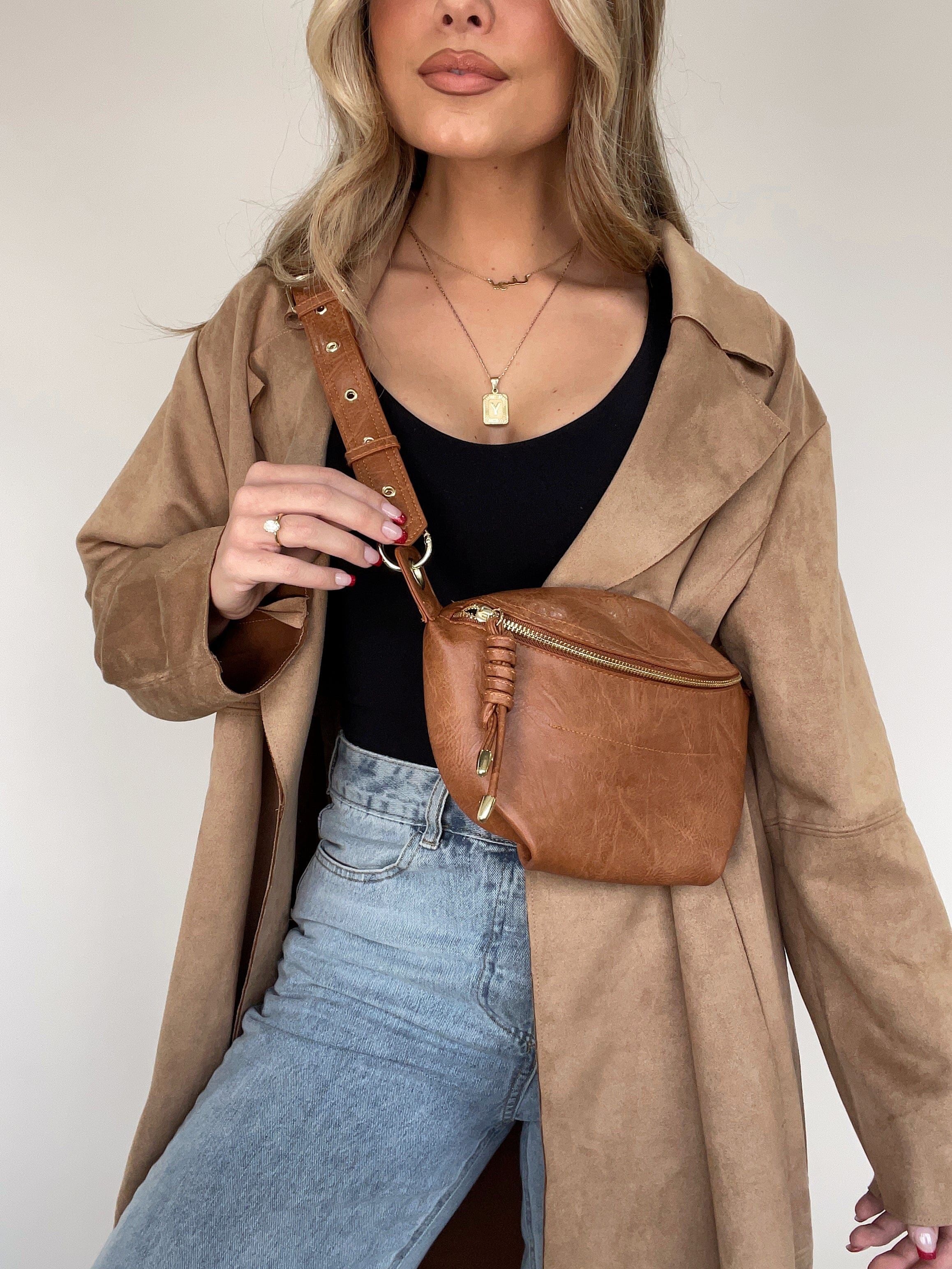 Cognac Always Prepared Crossbody Bag sold by LANE 201
