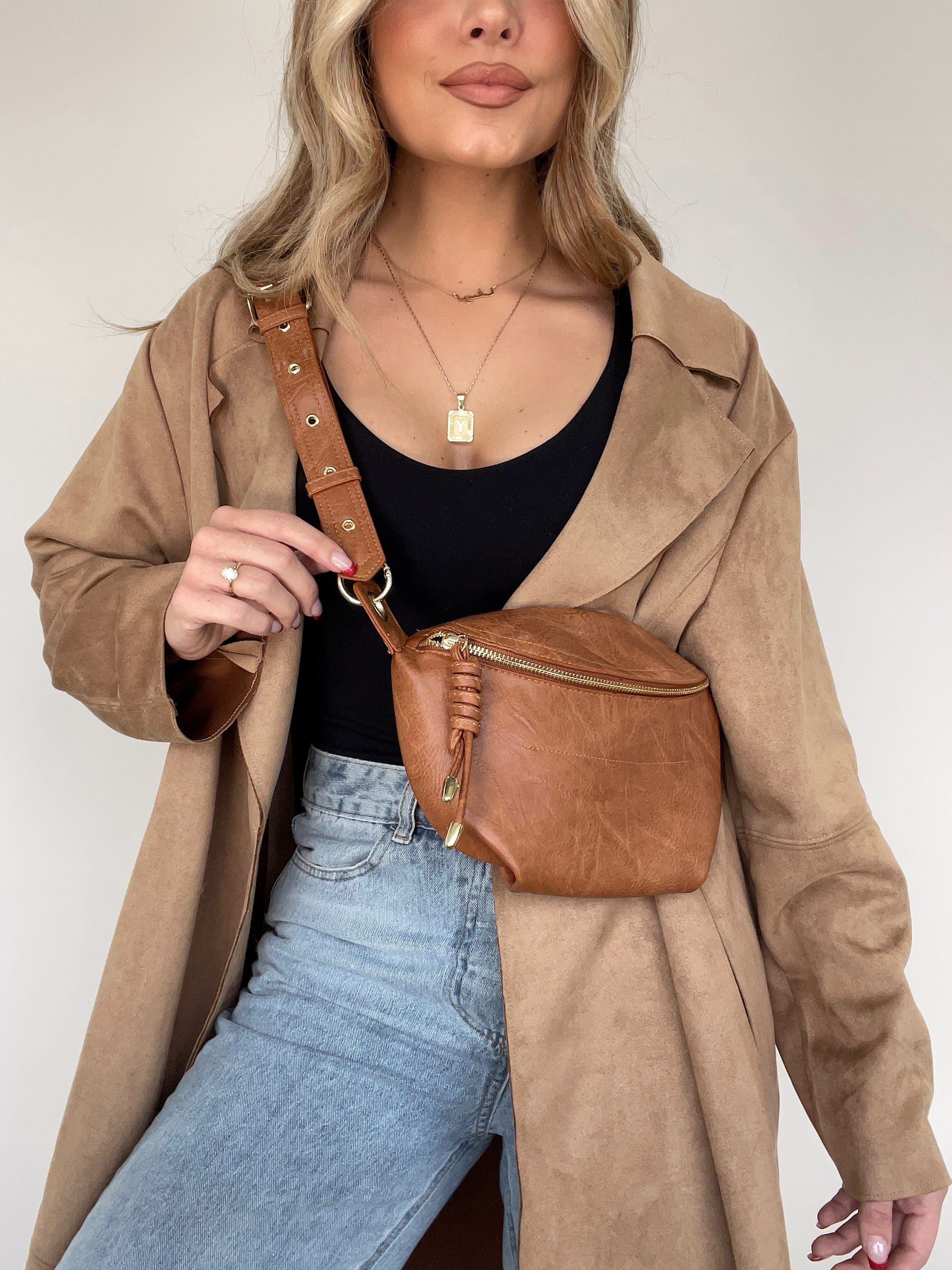 Cognac Always Prepared Crossbody Bag sold by LANE 201 product image thumbnail 5