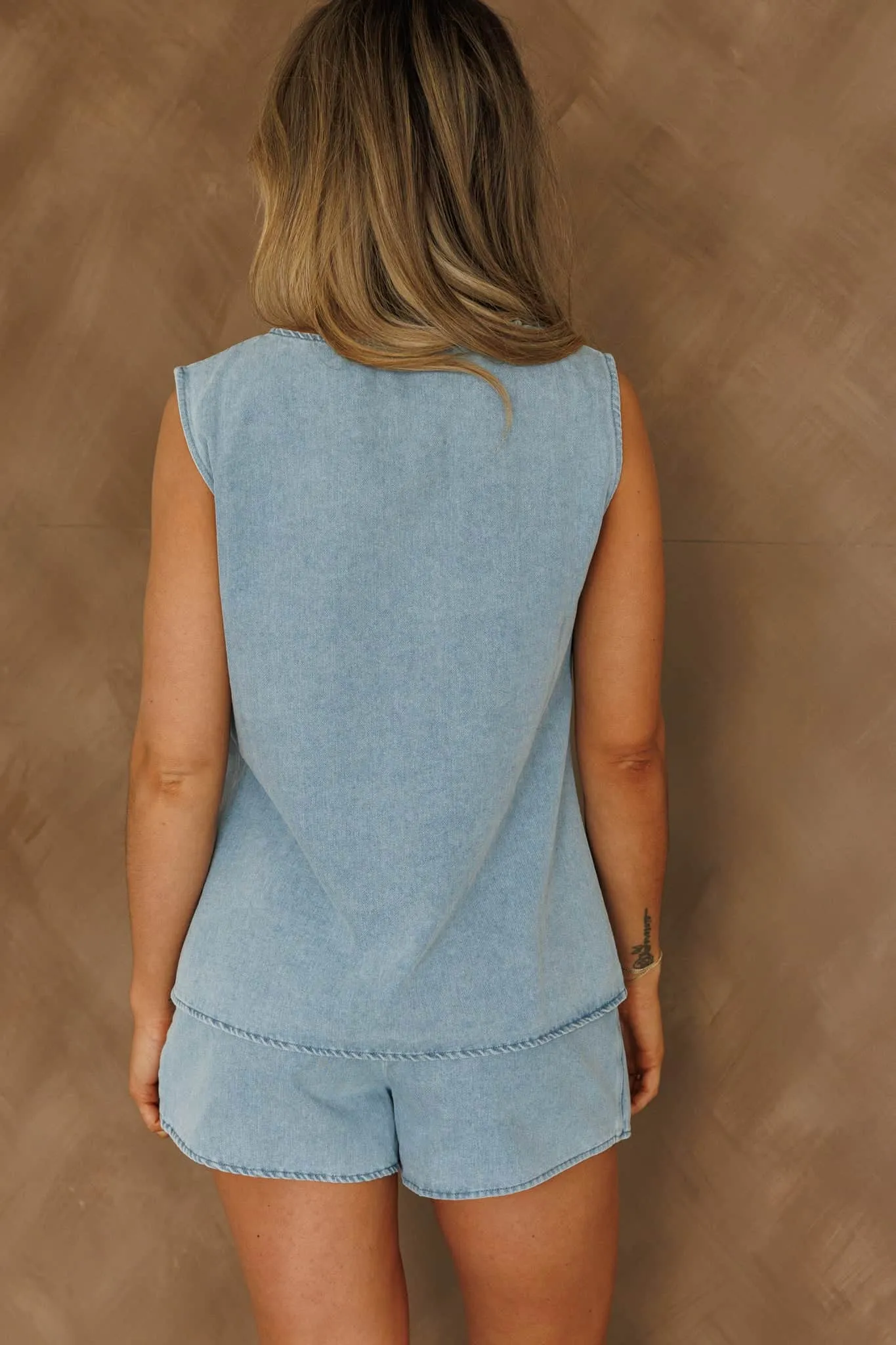 Sun Valley Denim Skort sold by LANE 201 product image thumbnail 3
