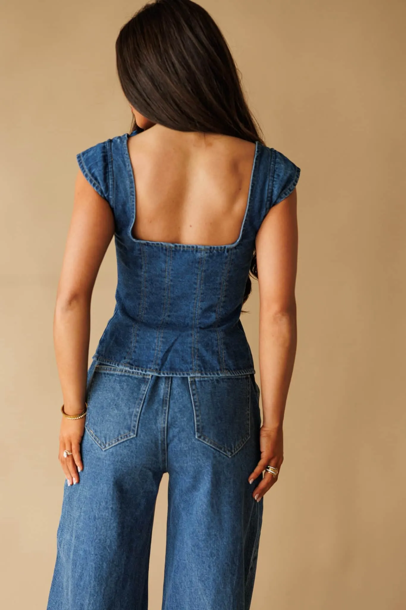 The Downtown Denim Top sold by LANE 201 product image thumbnail 2