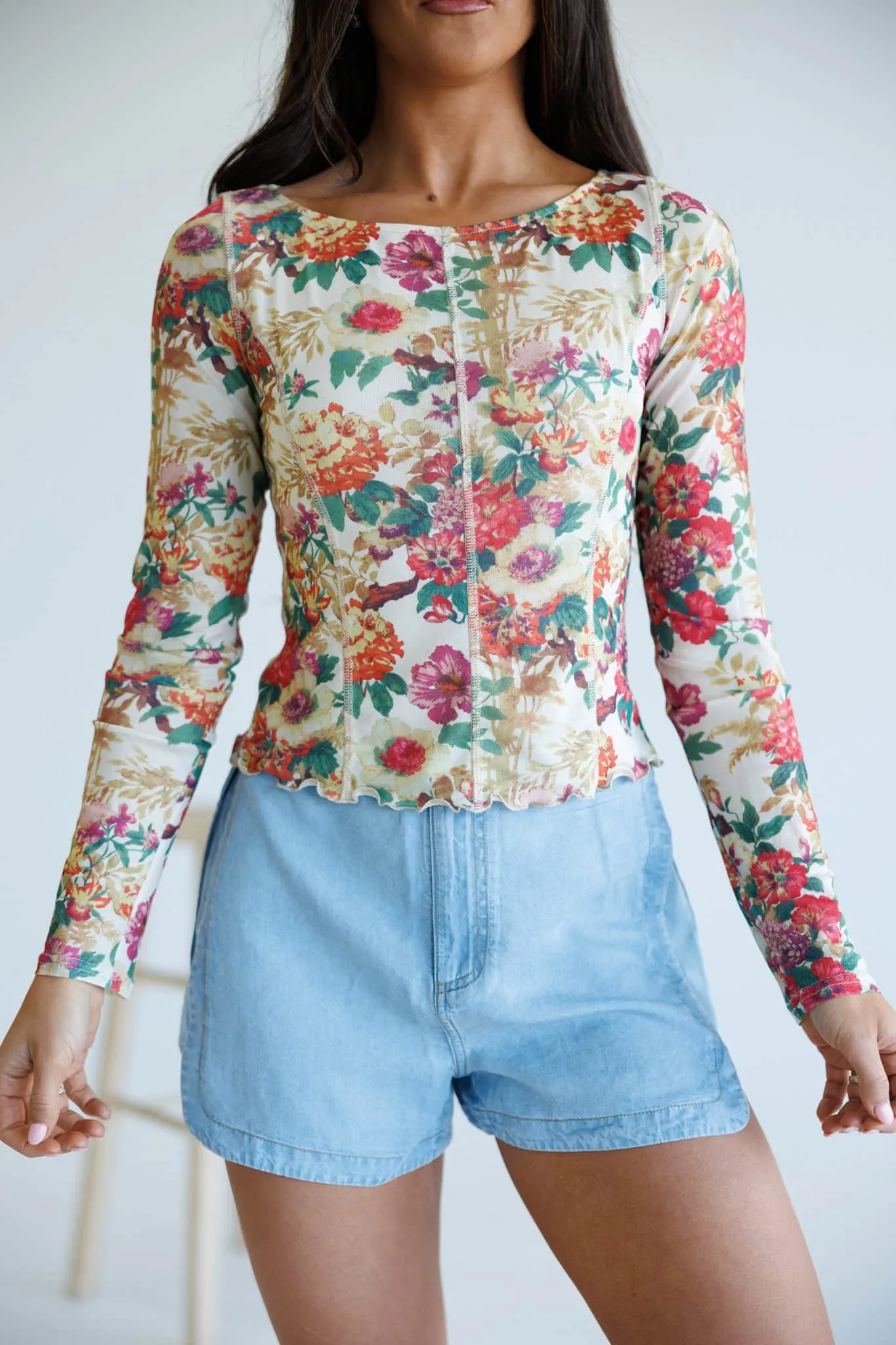 First Bloom Mesh Top sold by LANE 201 product image thumbnail 3