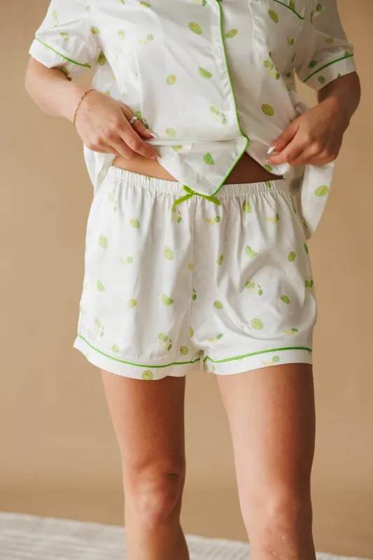 Margarita Mood Pajama Shorts made by Le Lis