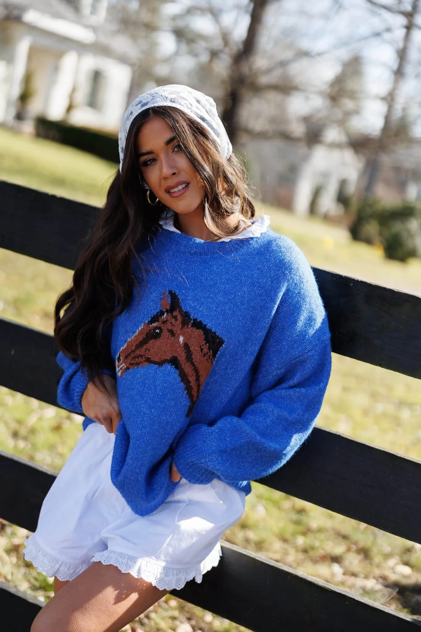 Derby Day Sweater sold by LANE 201