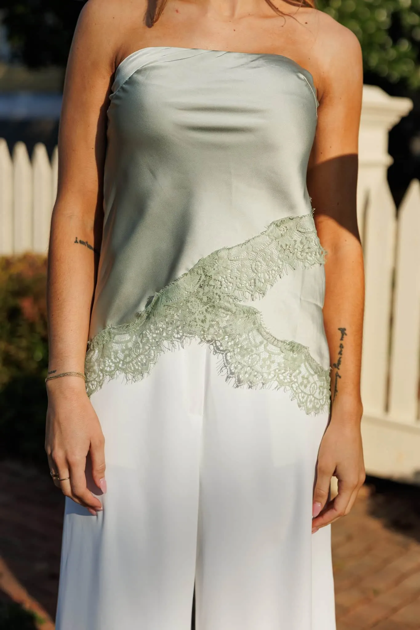 Matcha Lace Top sold by LANE 201 product image thumbnail 5