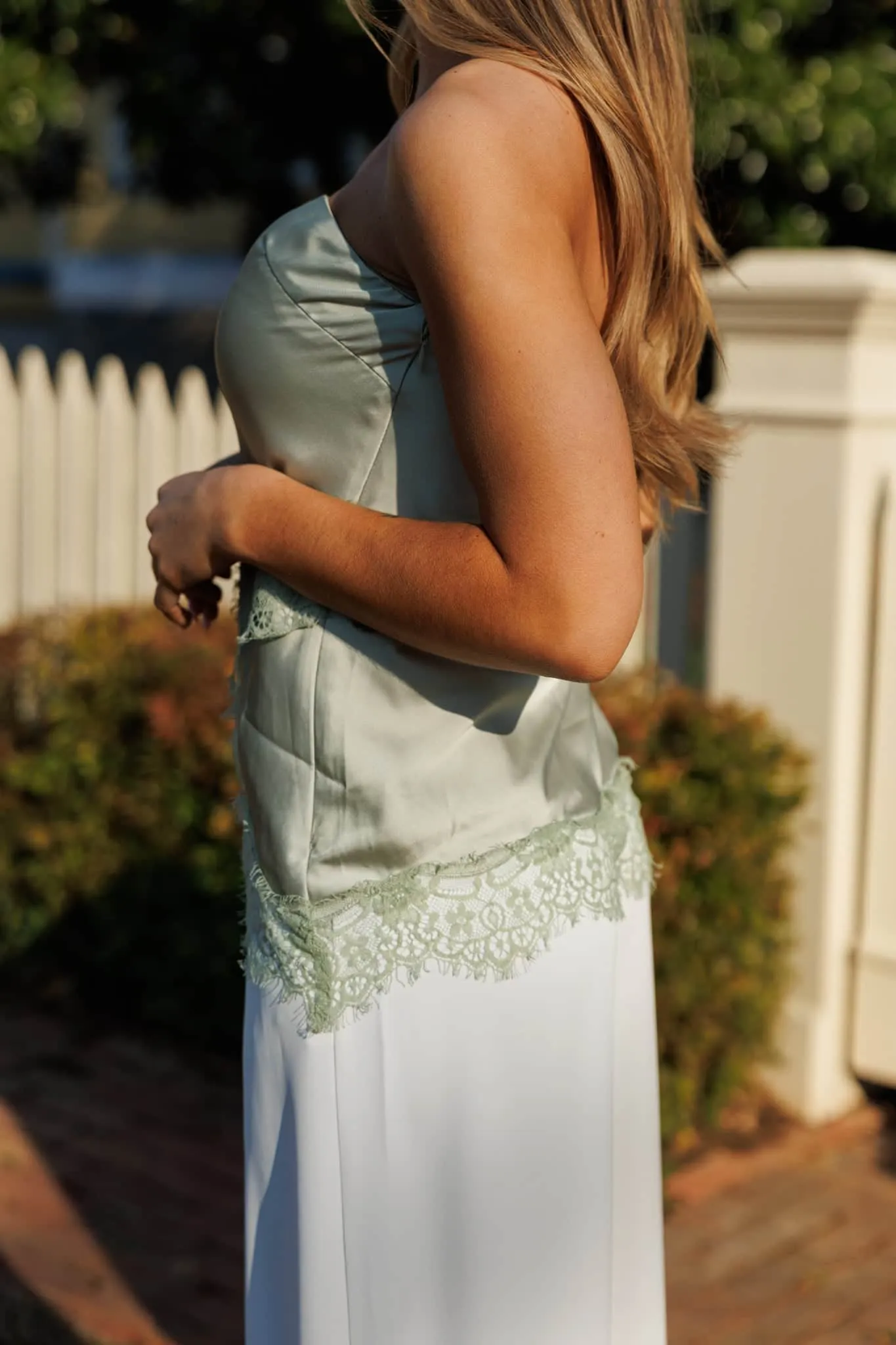 Matcha Lace Top sold by LANE 201 product image thumbnail 4
