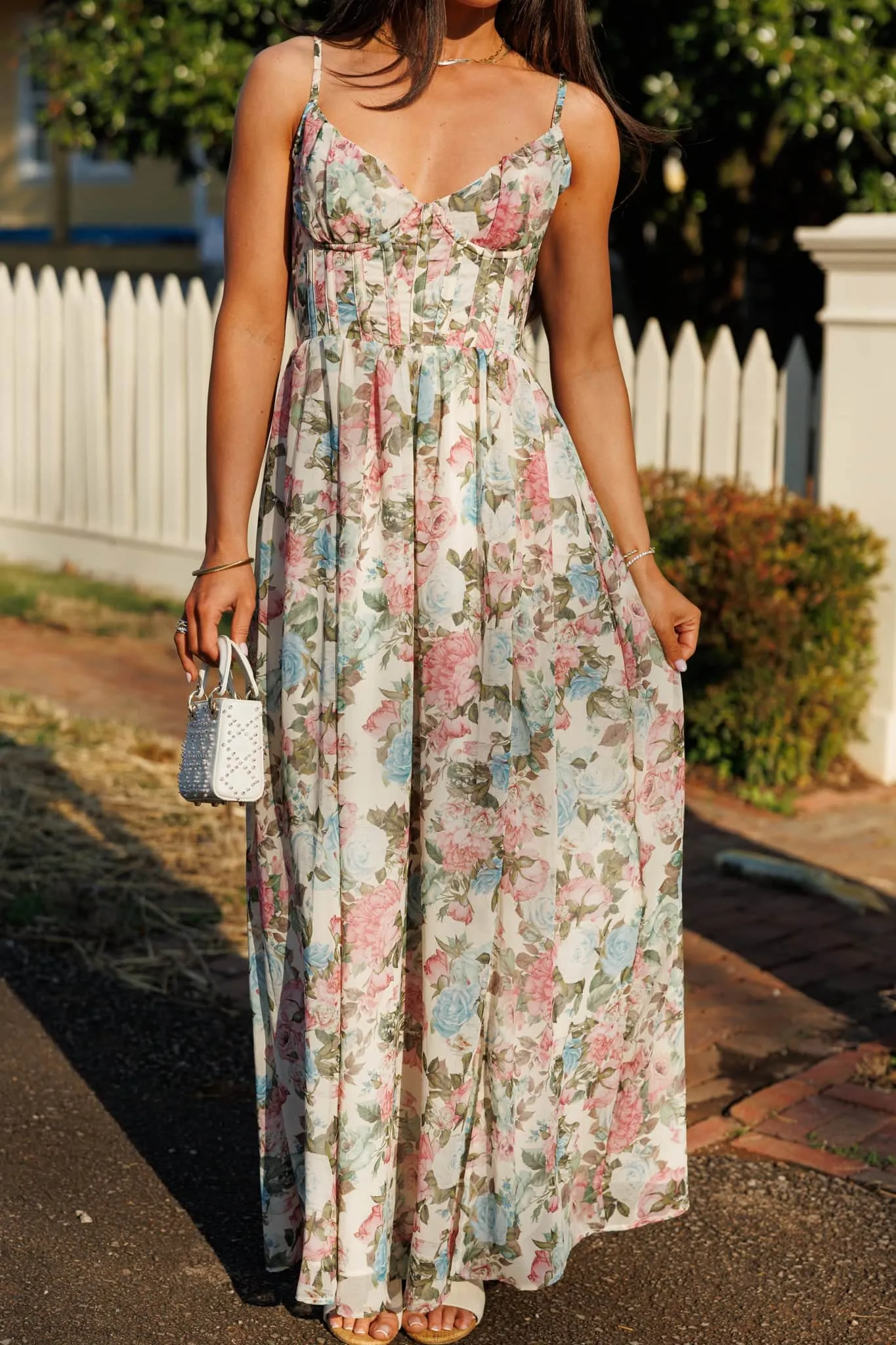Petal Promenade Maxi Dress sold by LANE 201 product image thumbnail 5